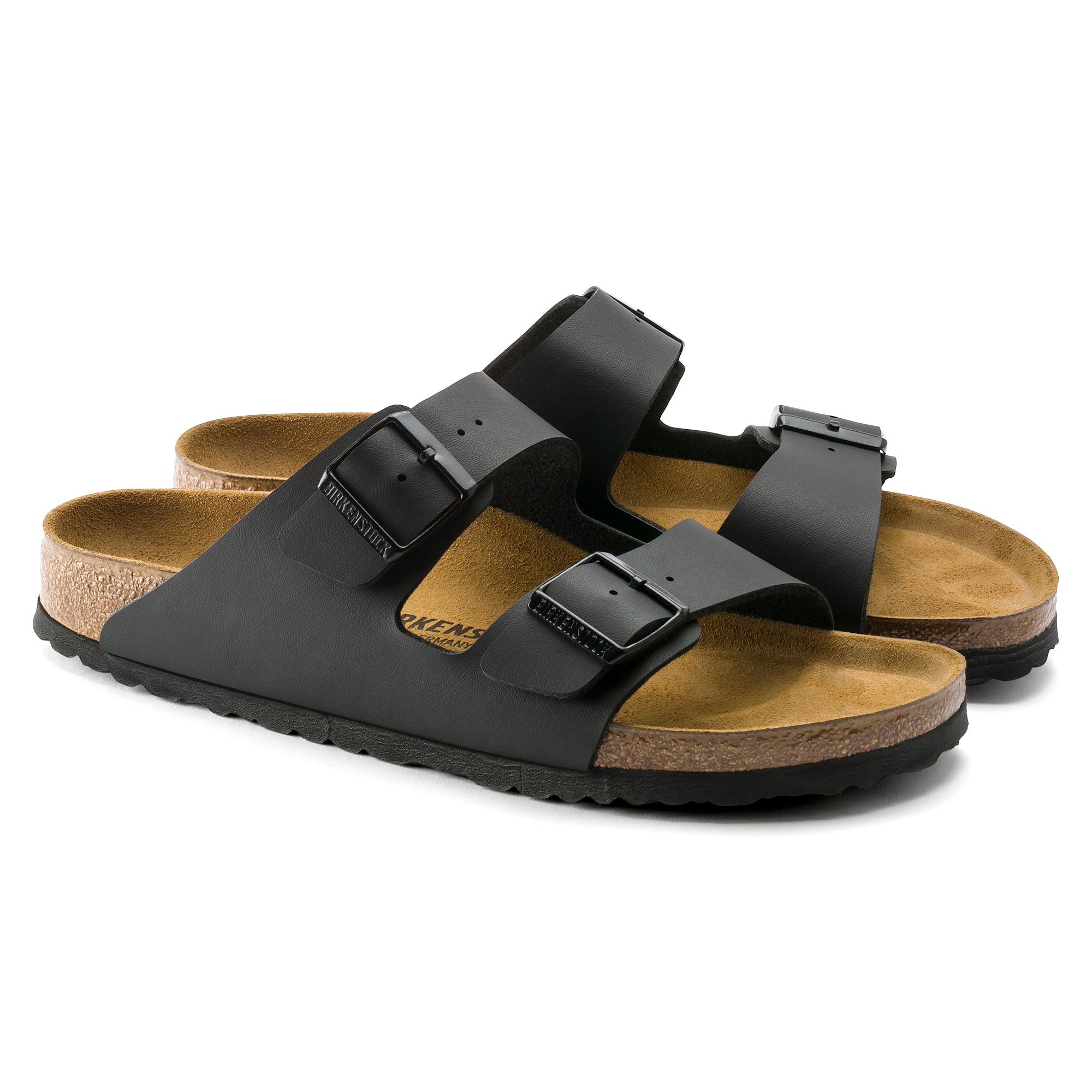 Birkenstock ciabatta donna due fasce birko flor nero