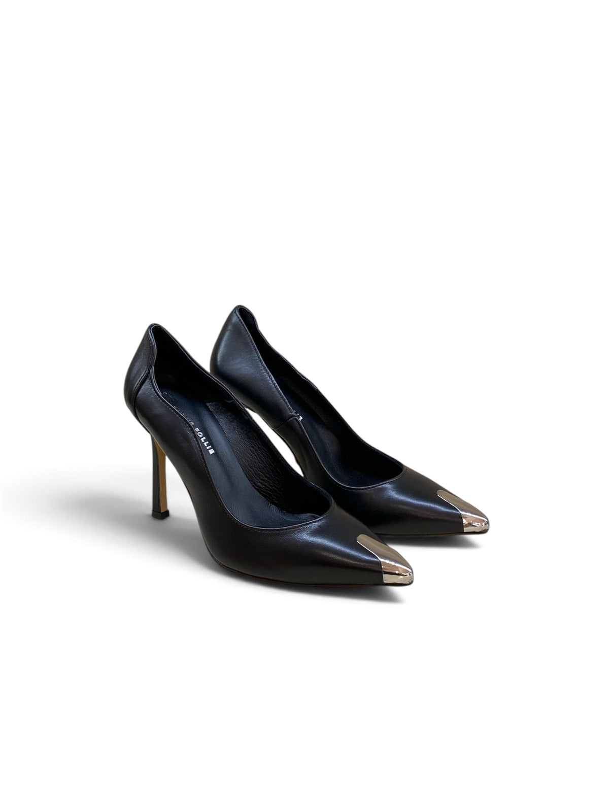 DIVINE FOLLIE DÉCOLLETÉ ONDA CON PUNTA METALLIZZATA NERO