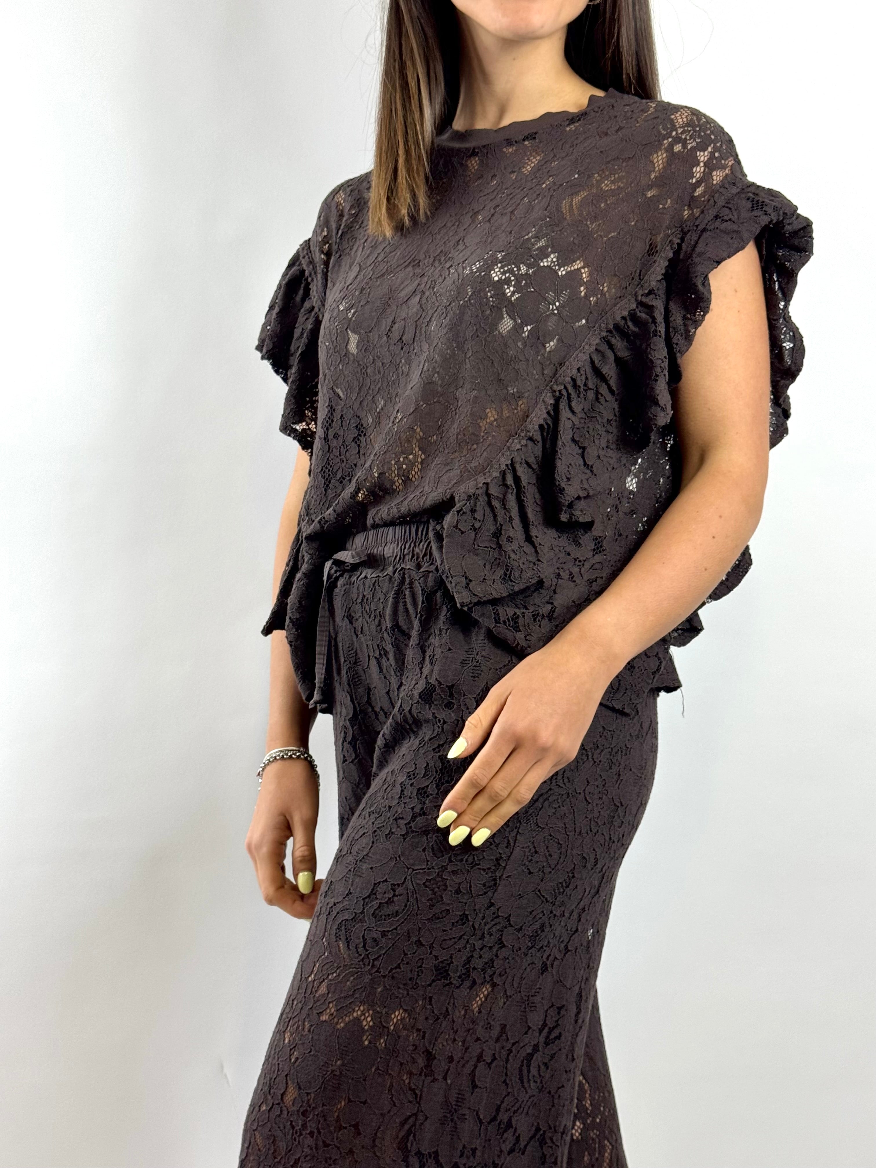 SUSY MIX BLUSA PIZZO MORO