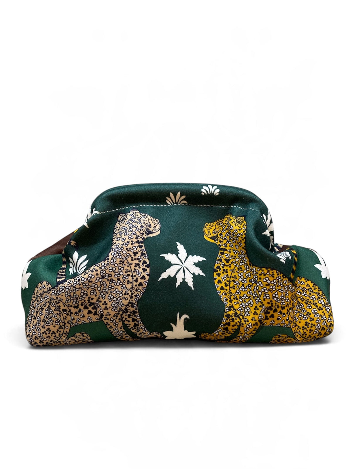 CECILE POCHETTE LEOPARD VERDE SCURO