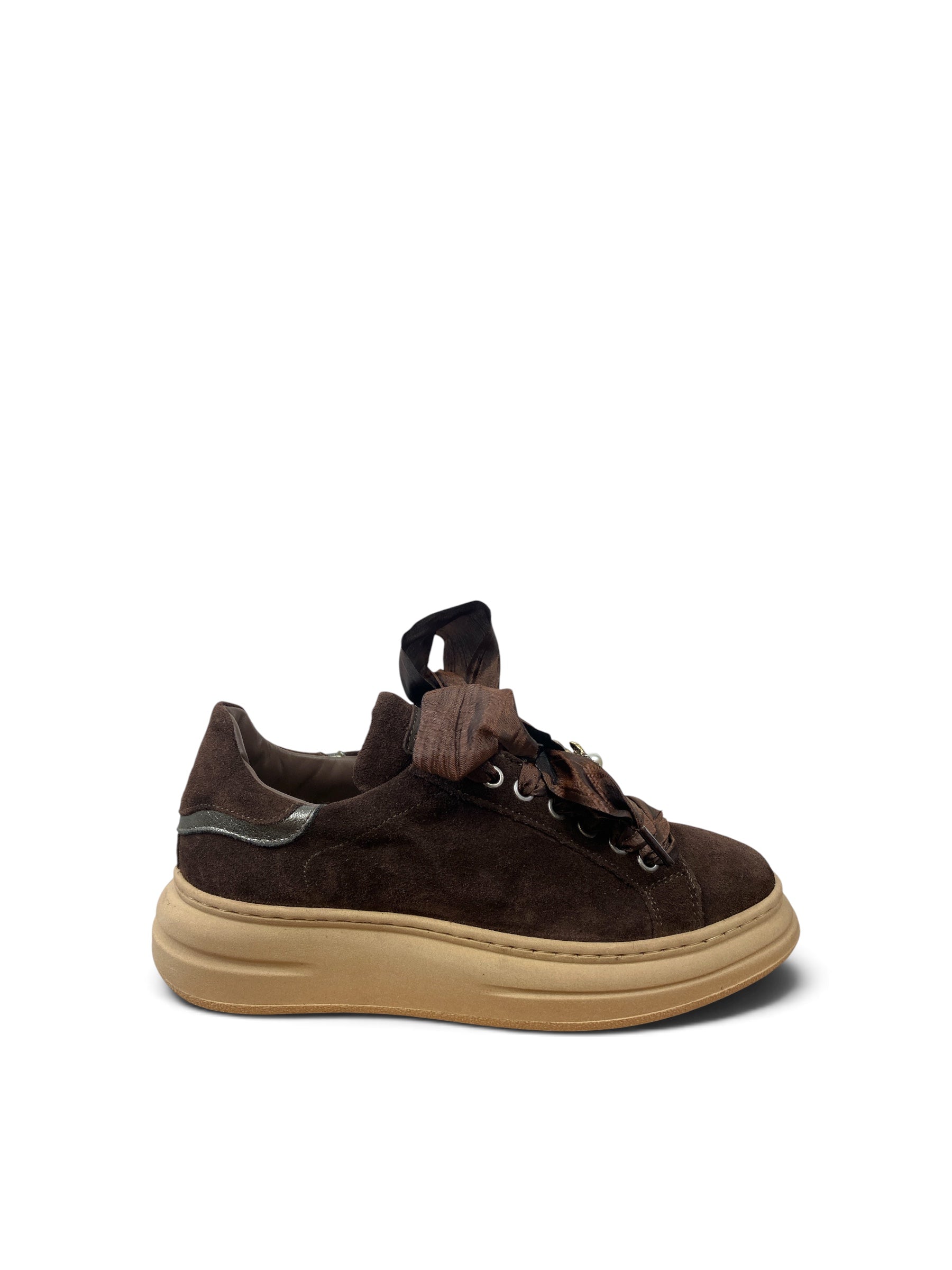 MÉLINÉ SNEAKERS SUEDE CIOCCOLATO
