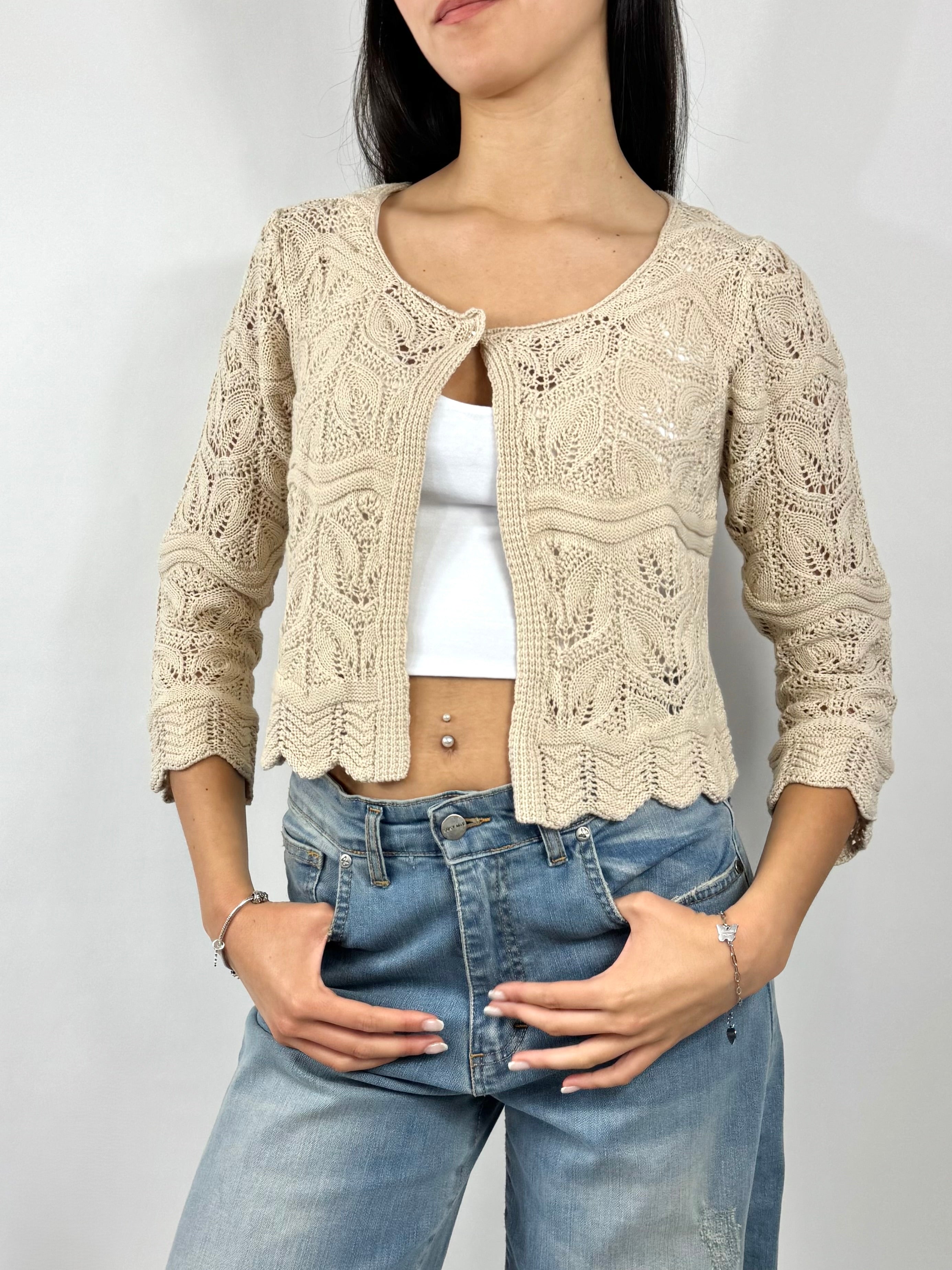 SUSYMIX CARDIGAN ECRU