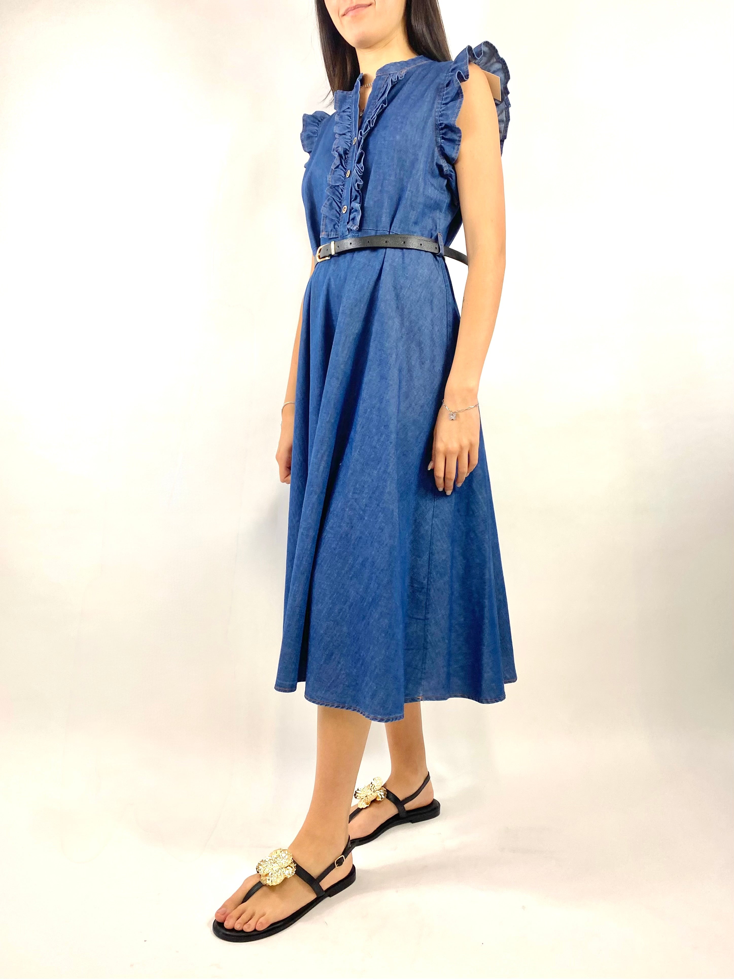 CECILE ABITO CHAMBRAY DENIM CHIARO