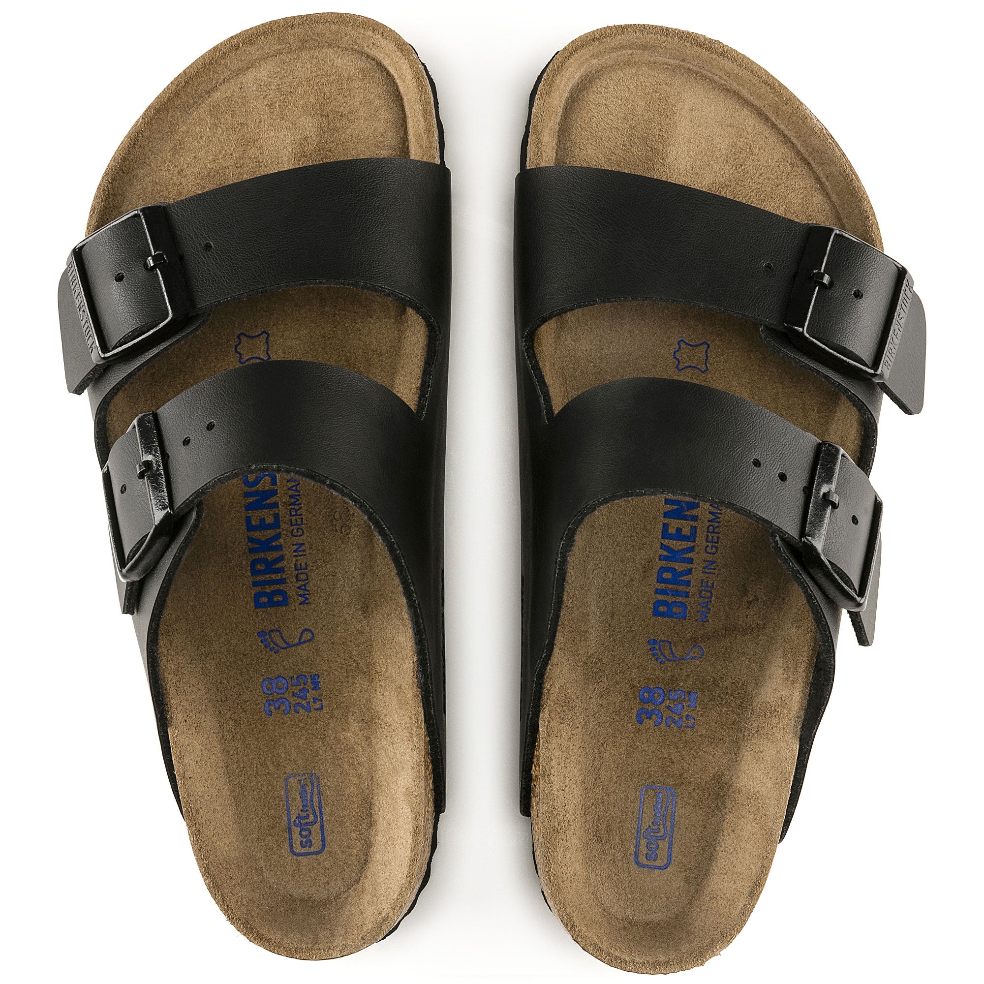 Birkenstock Ciabatta unisex arizona 2 fasce birko flor black