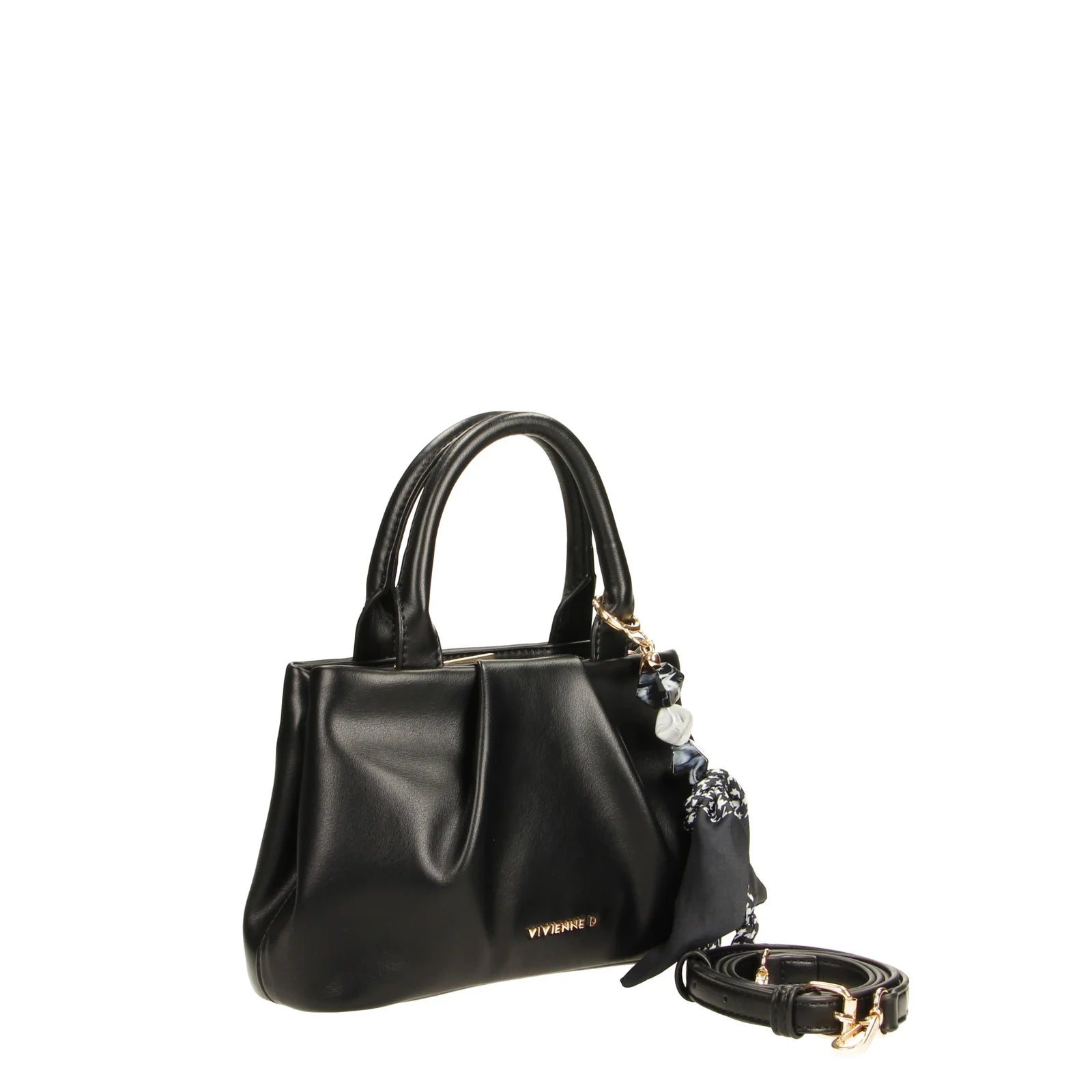 VIVIENNE D MINI BAG EMMA BLOOM NERO