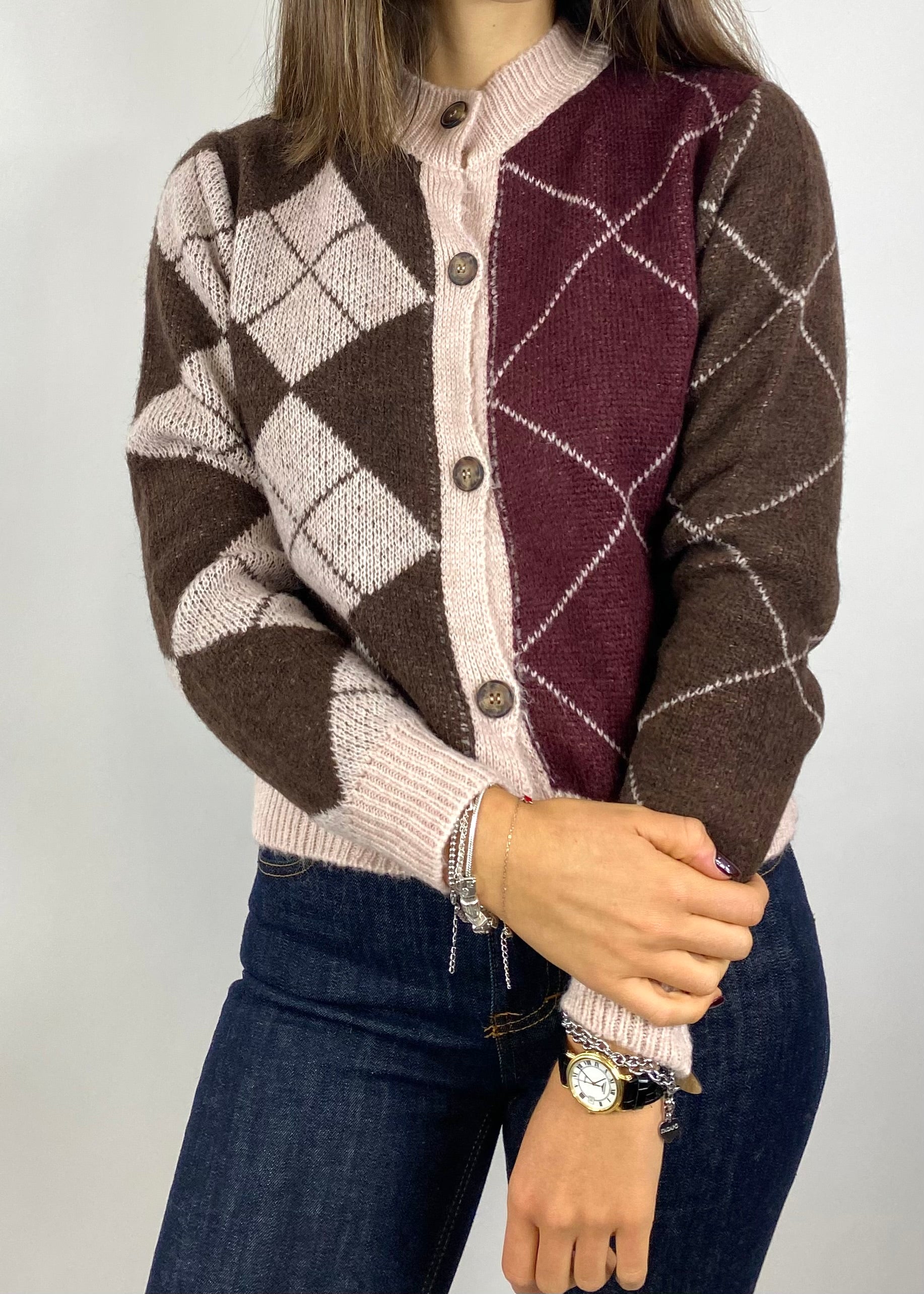 SUSY MIX CARDIGAN ROMBI