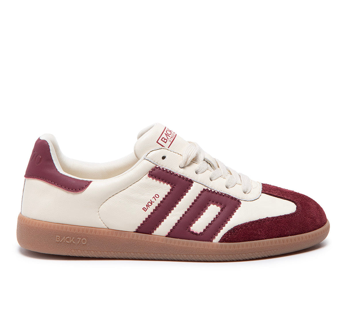 BACK70 Sneaker donna in pelle cloud milk wine