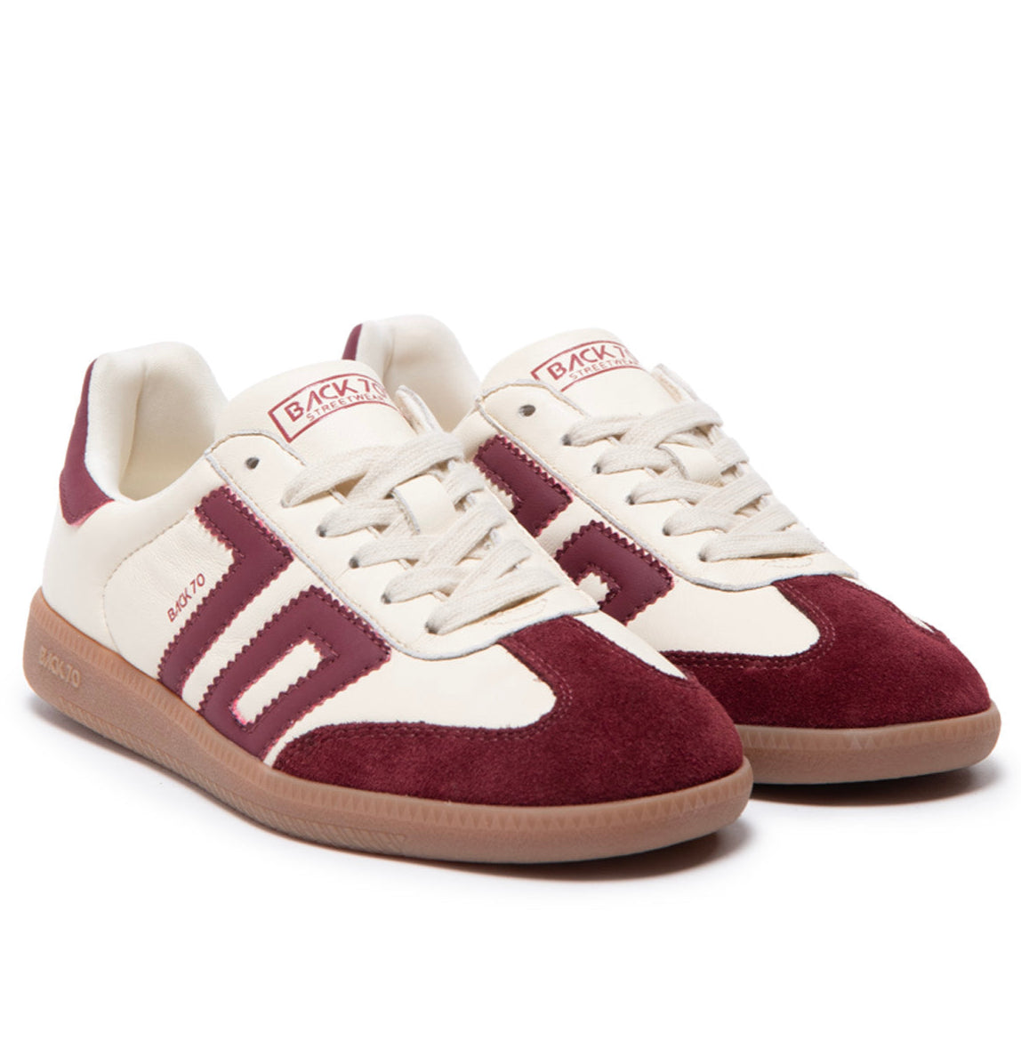 BACK70 Sneaker donna in pelle cloud milk wine