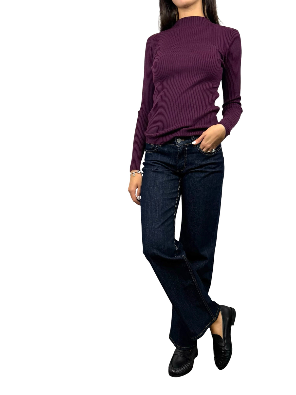 SUSY MIX JEANS STRAIGHT DENIM SCURO
