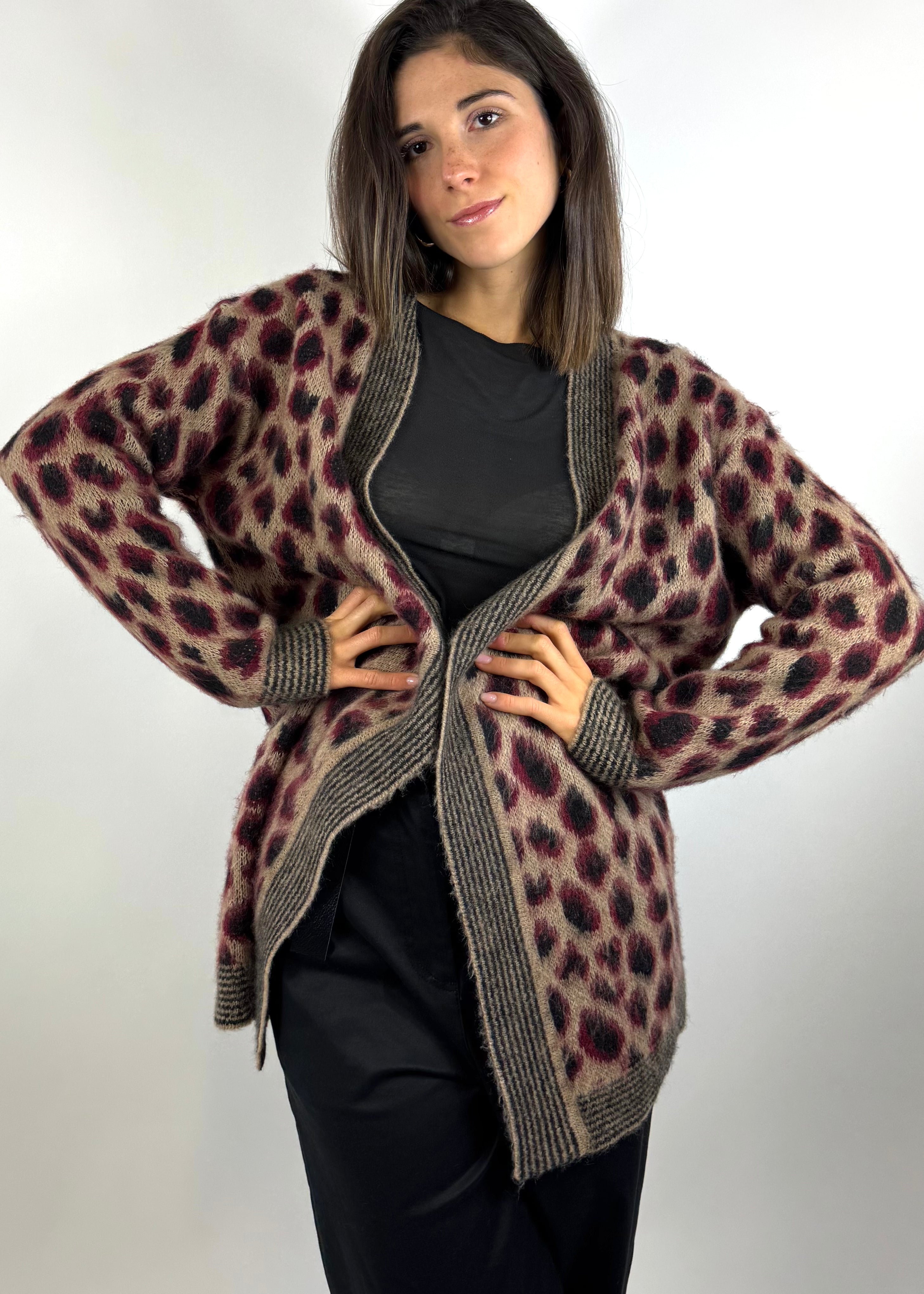 SUSY MIX CARDIGAN MACULATO