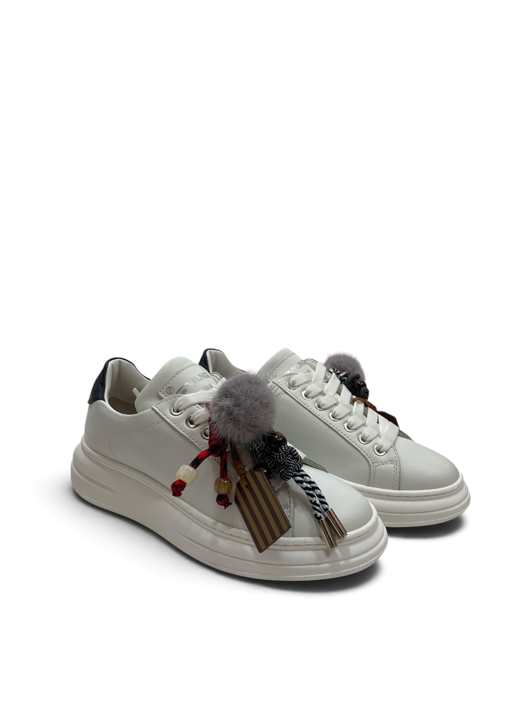 MÉLINÉ SNEAKERS PELLE BIANCO