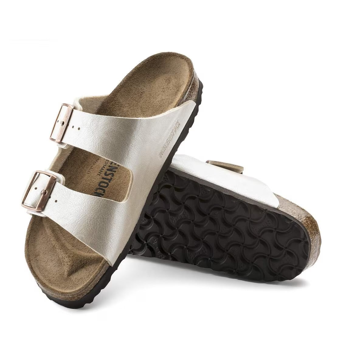 BIRKENSTOCK ARIZONA GRACEFUL PEARL WHITE