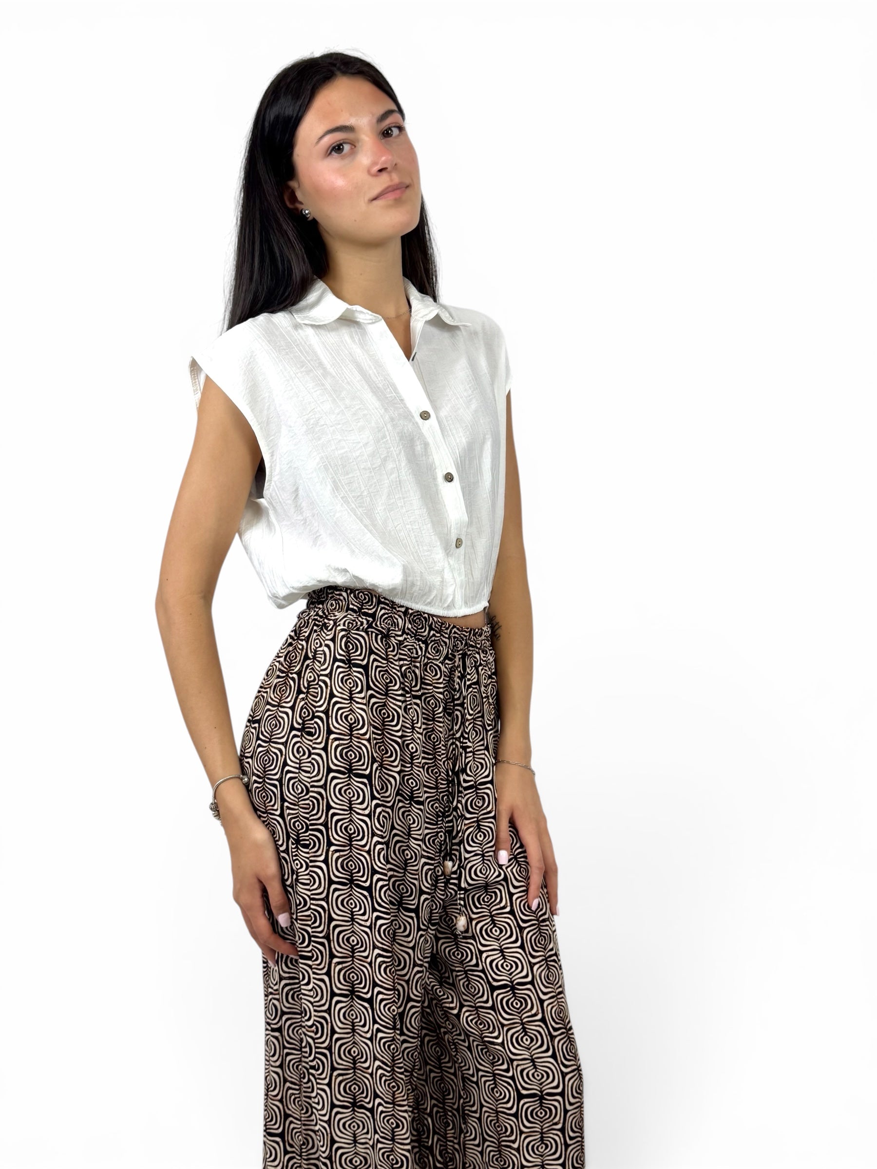 TWOWAY CAMICIA SMANICATA BIANCA