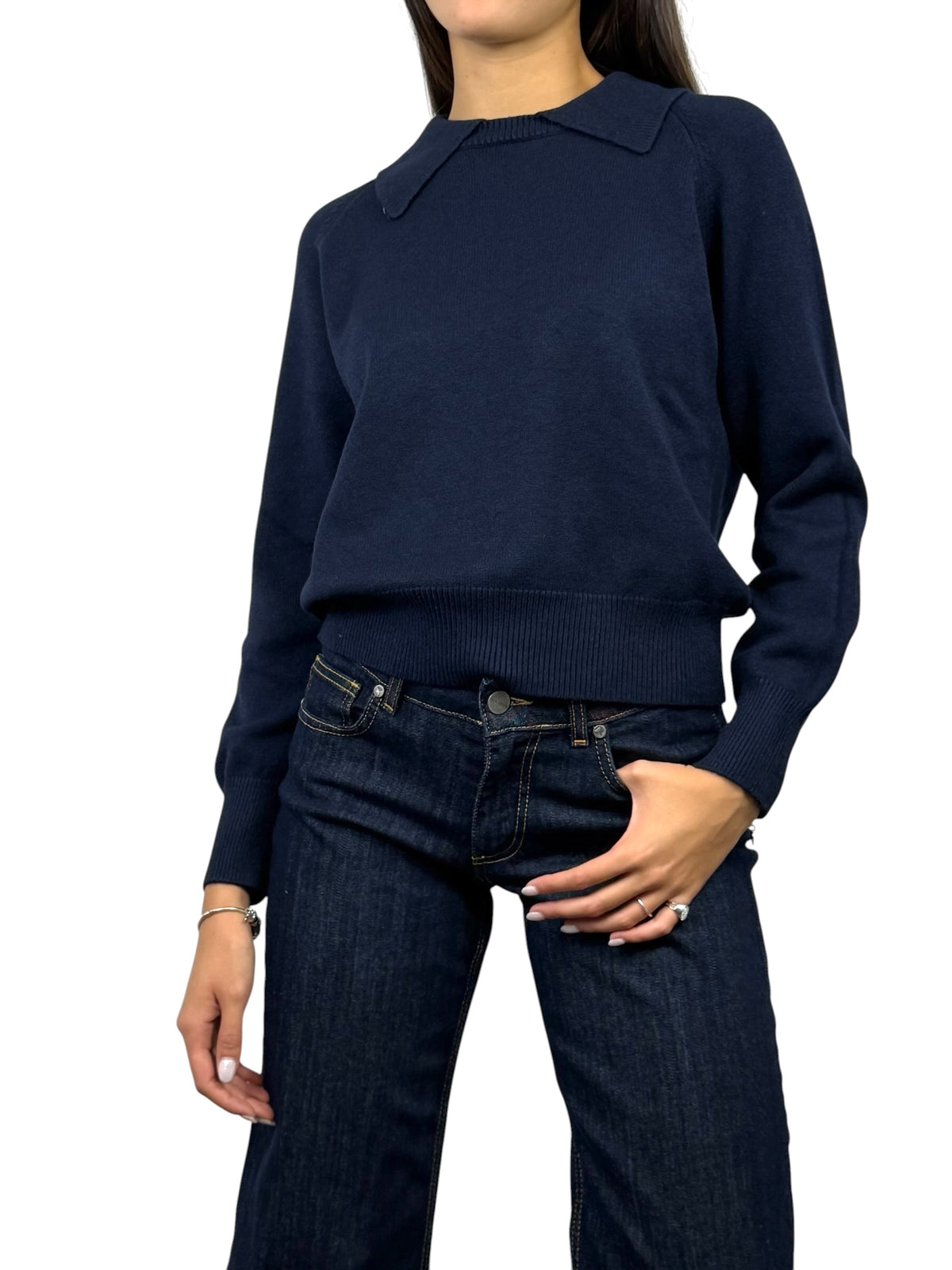 SUSY MIX MAGLIA POLO BLU