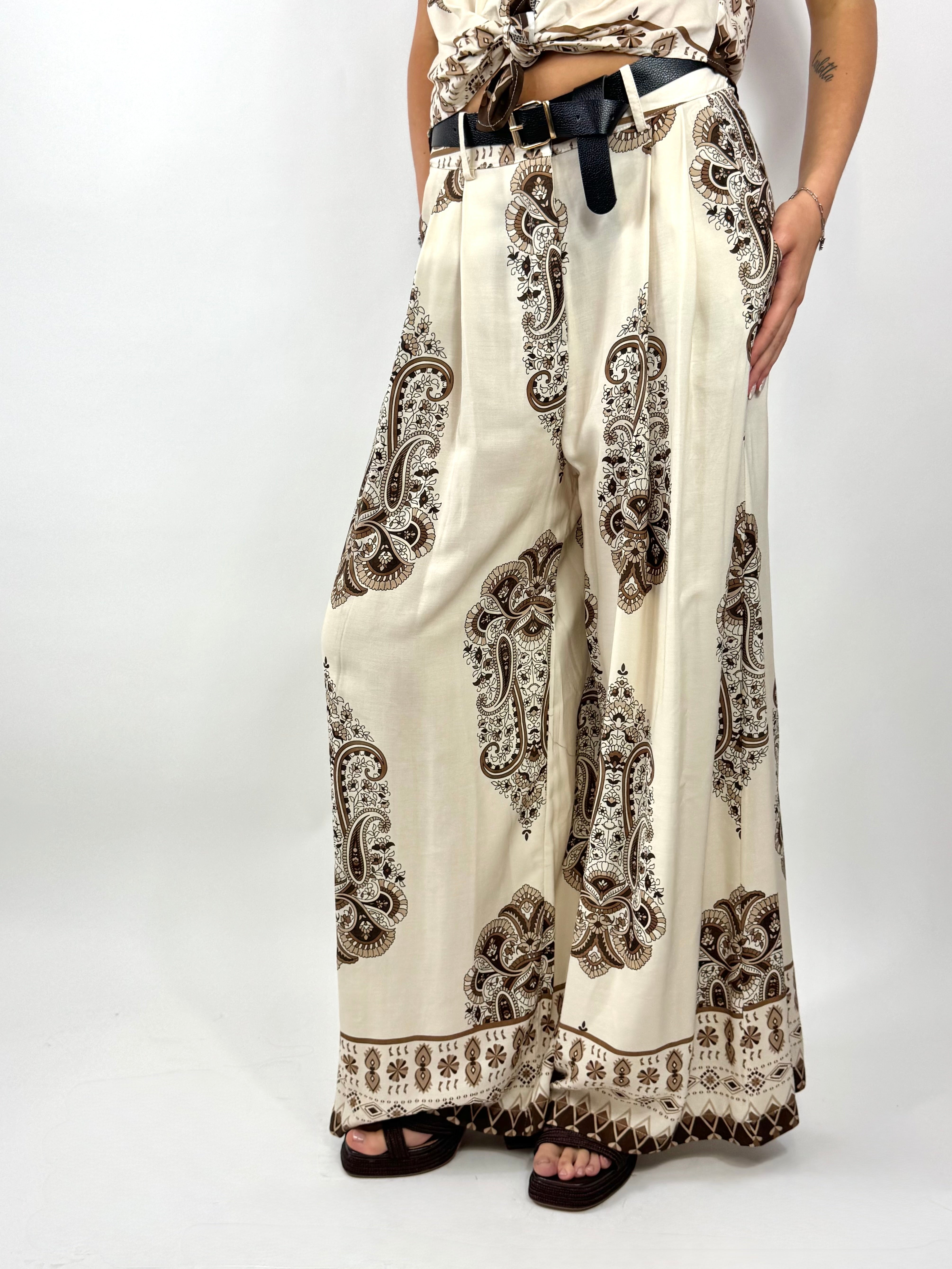SUSYMIX PANTALONE BEIGE FANTASIA