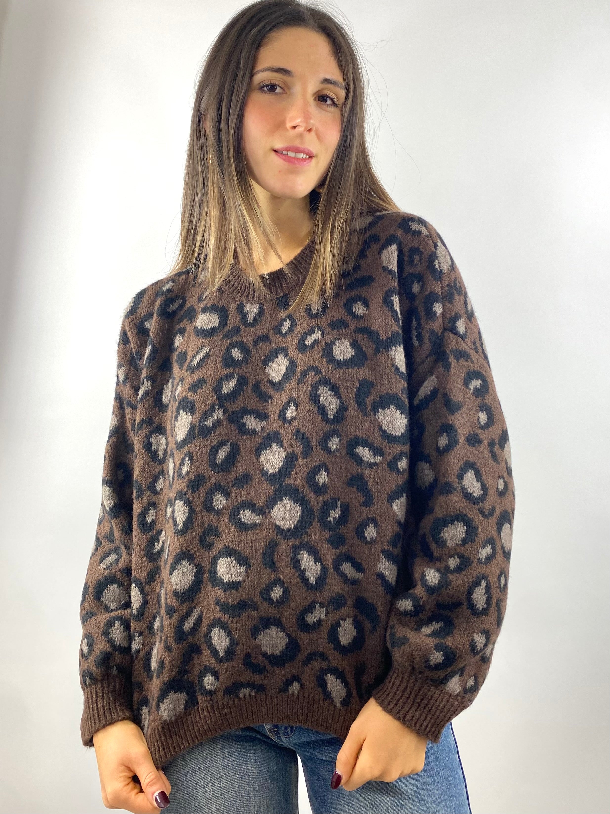 CECILE MAGLIONE ANIMALIER MORO
