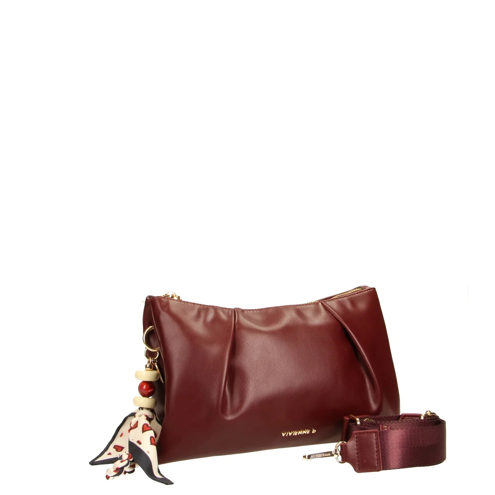 VIVIENNE D BORSA KRIS BLOOM BORDEAUX