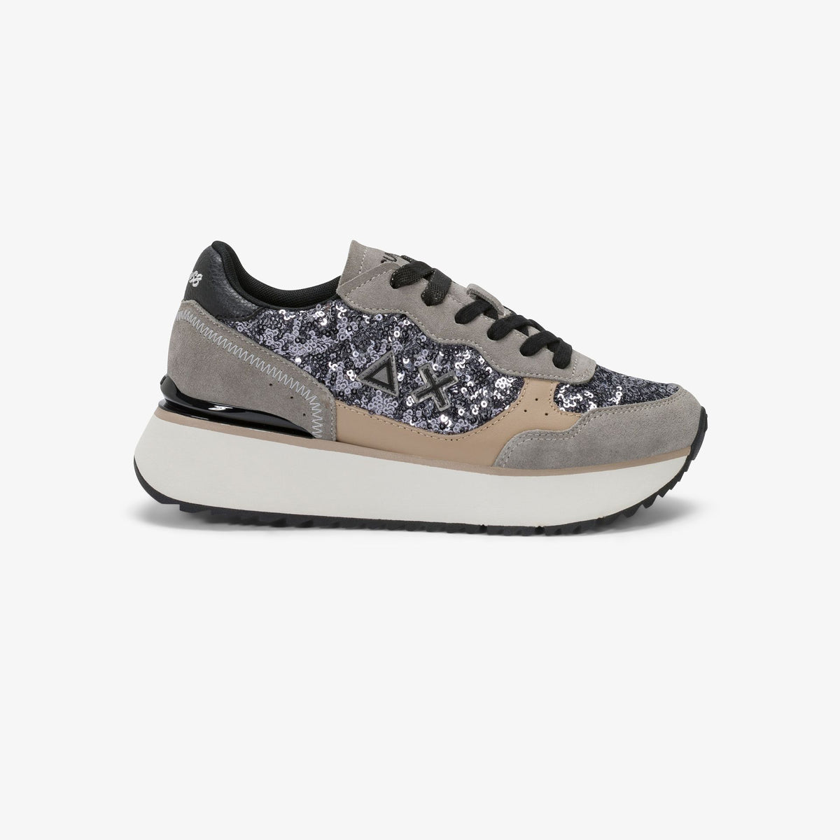 SUN68 SNEAKERS BIG ALLY PAILLETTES ARGENTO
