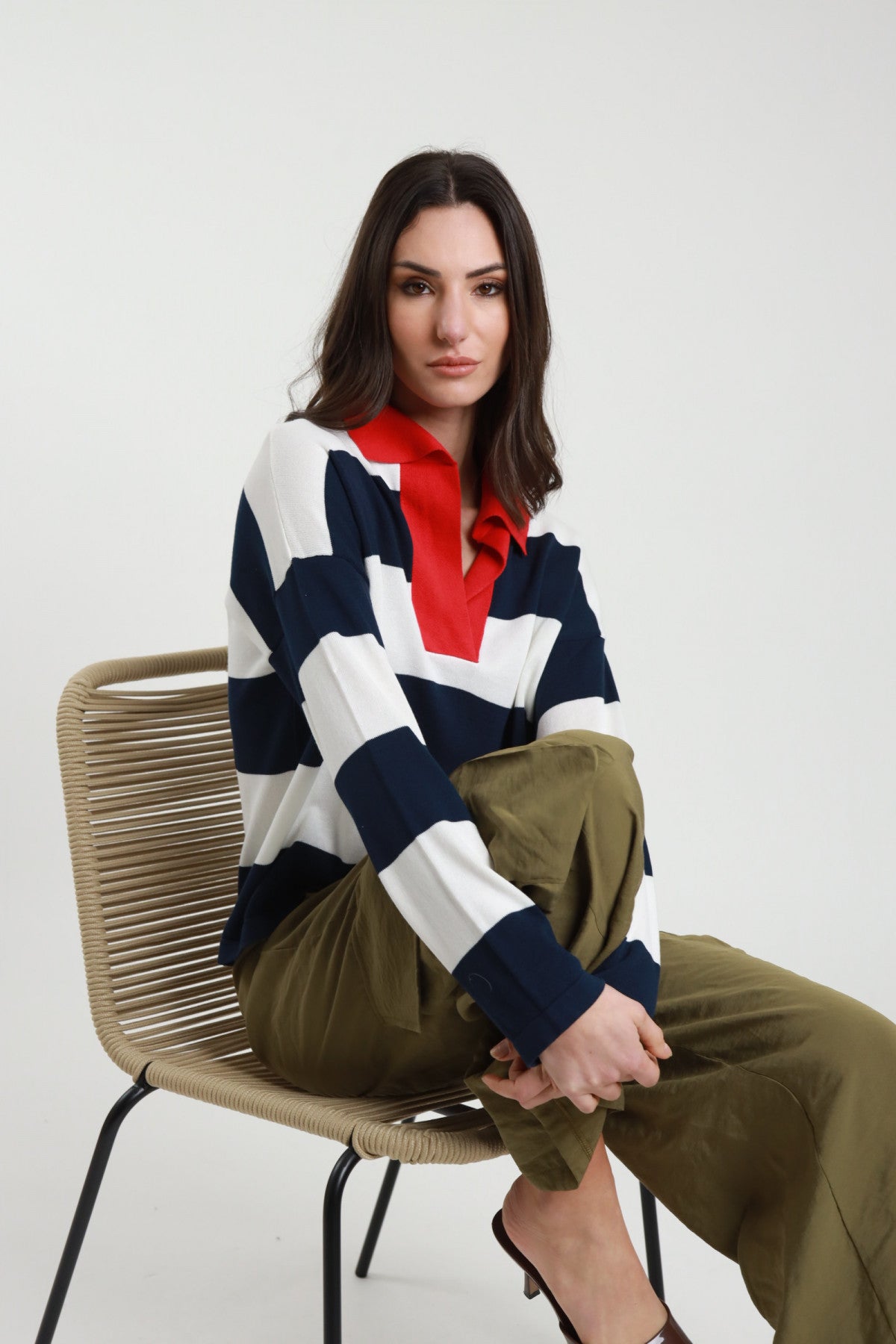SUSY MIX POLO MANICA LUNGA RIGHE
