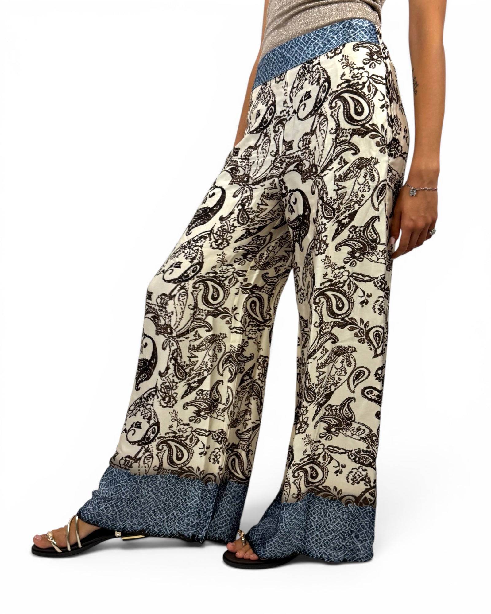SUSY MIX PANTALONE FANTASIA BURRO
