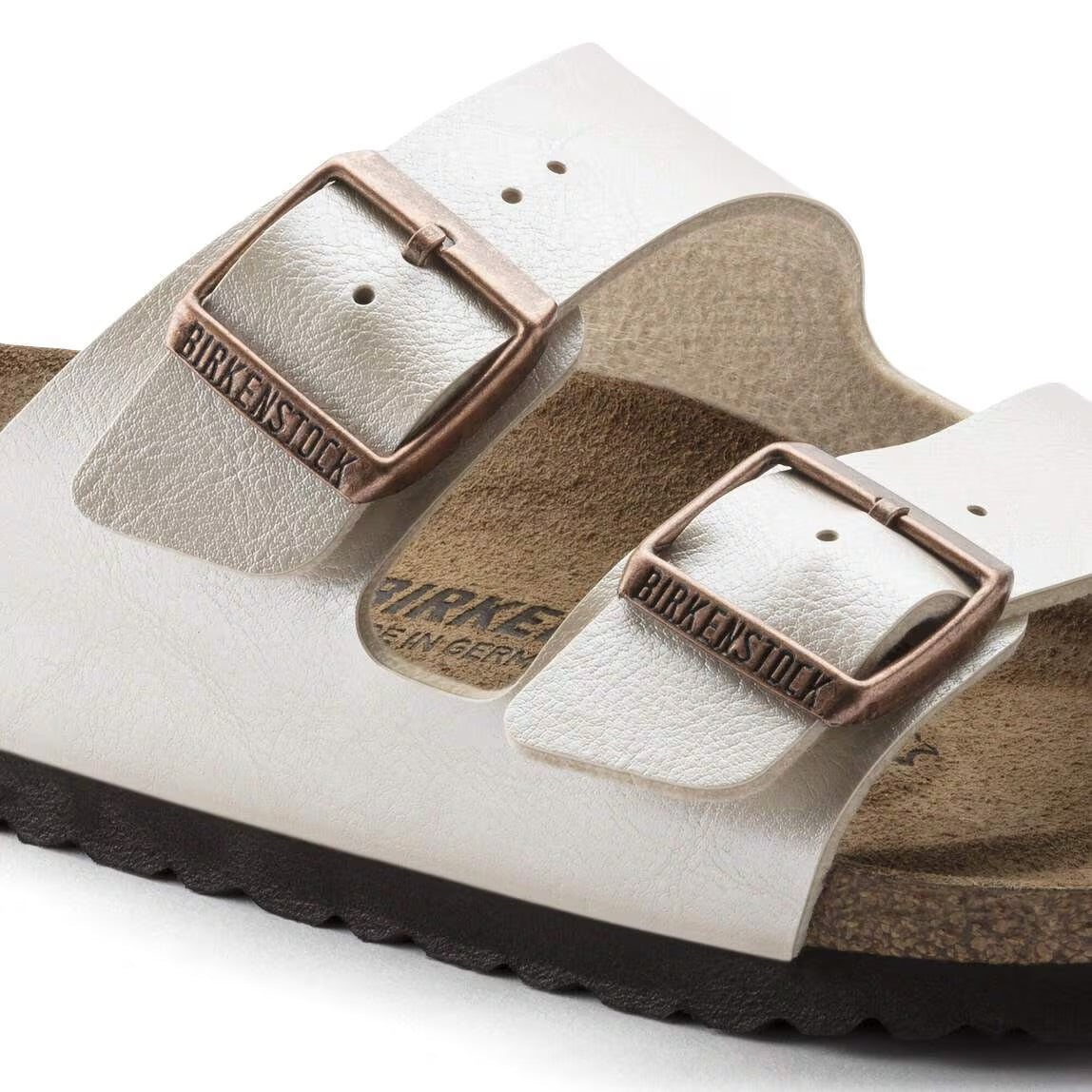 BIRKENSTOCK ARIZONA GRACEFUL PEARL WHITE