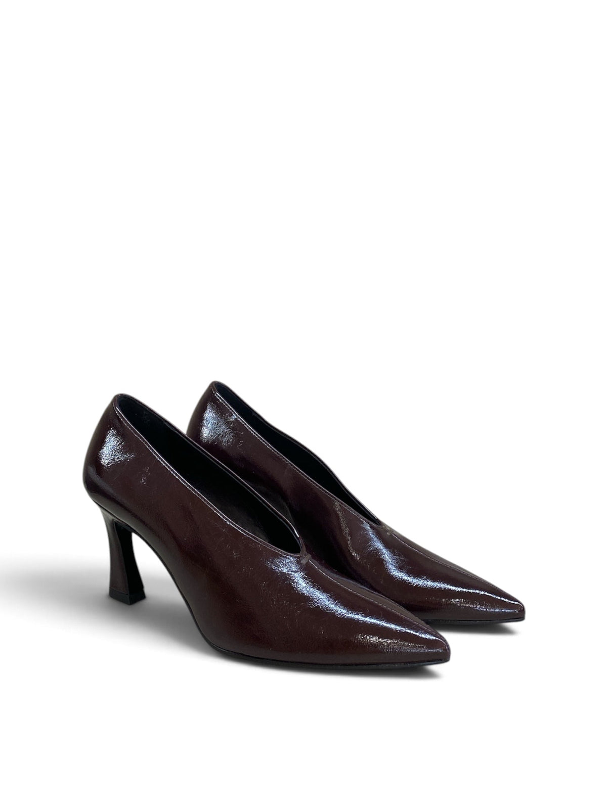 BOTTEGA LOTTI DÉCOLLETÉ ALTA ACCOLLATA MOGANO