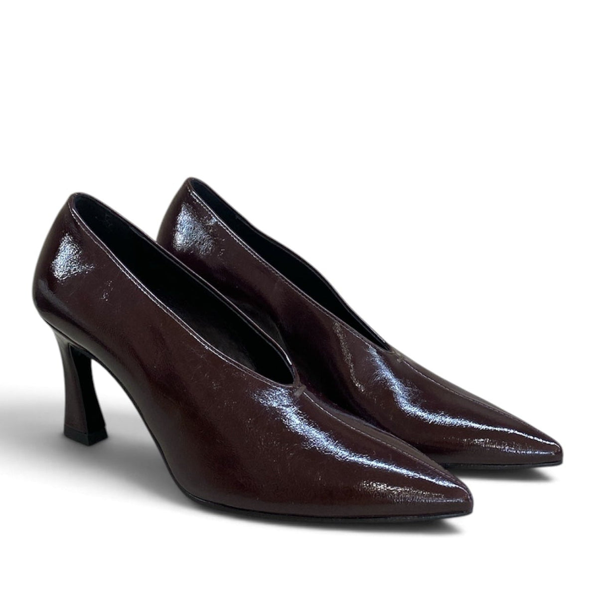 BOTTEGA LOTTI DÉCOLLETÉ ALTA ACCOLLATA MOGANO