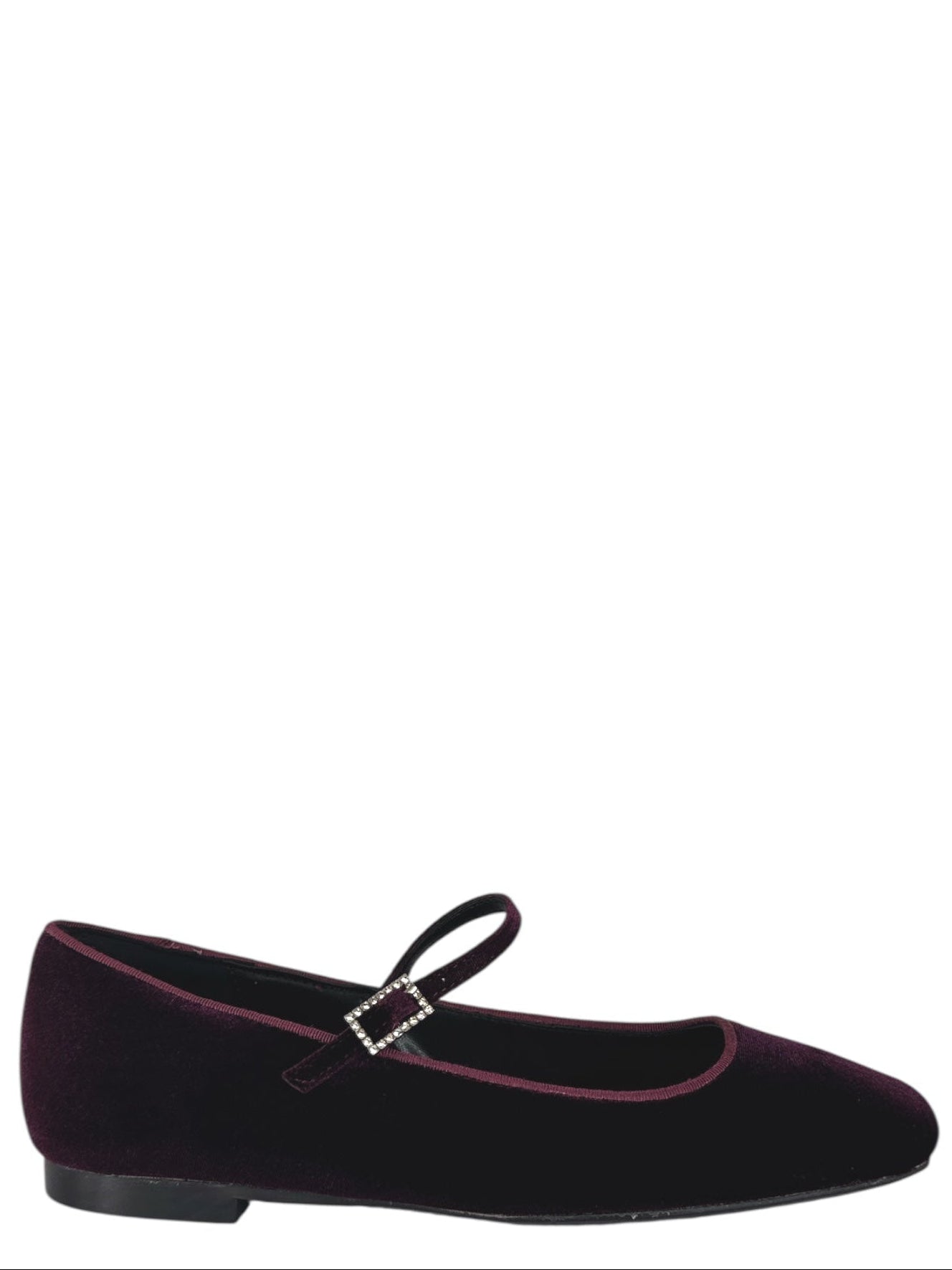 CRISTIN BALLERINA IN VELLUTO VINACCIA