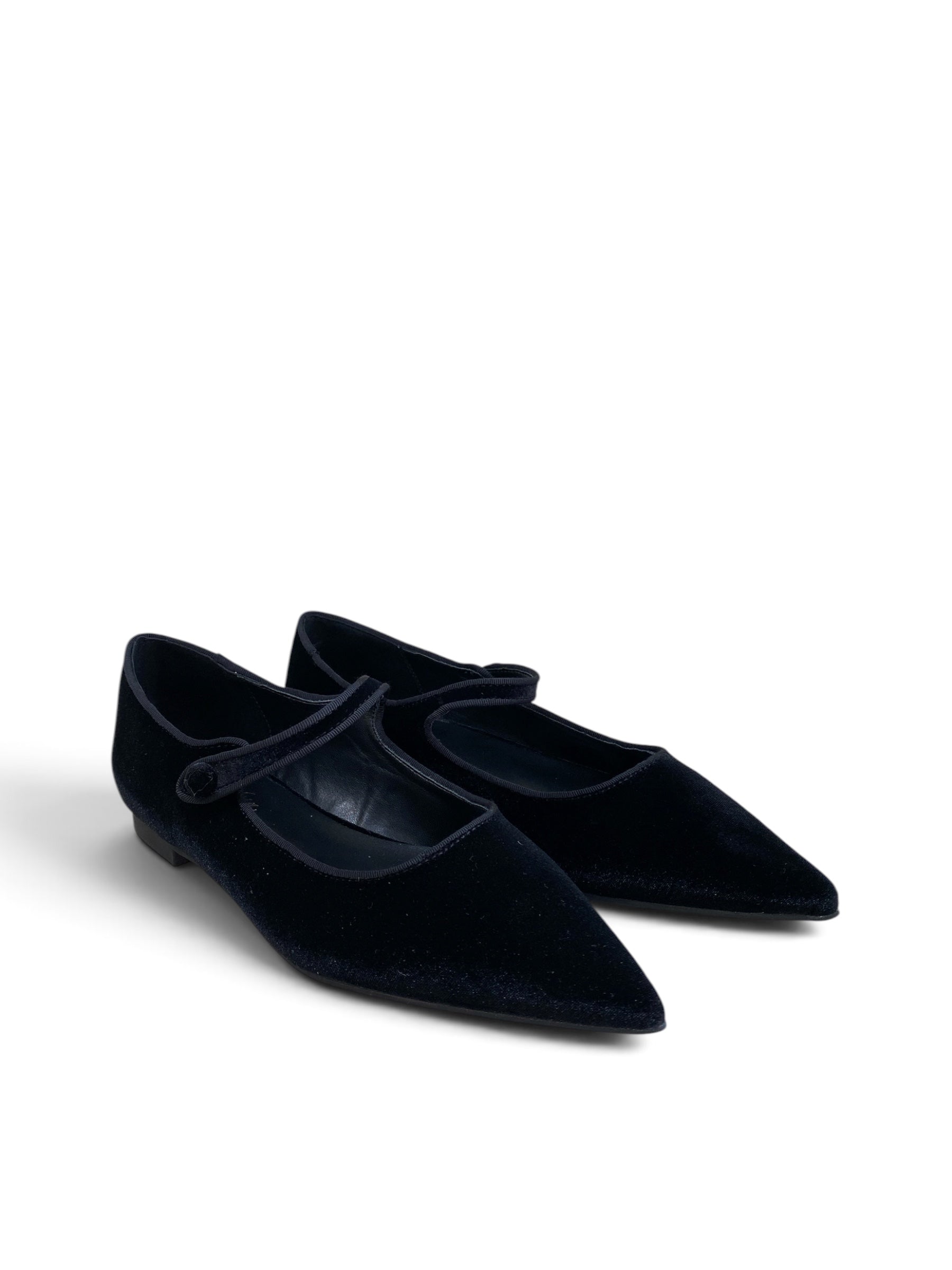 CRISTIN BALLERINA VELLUTO NERO