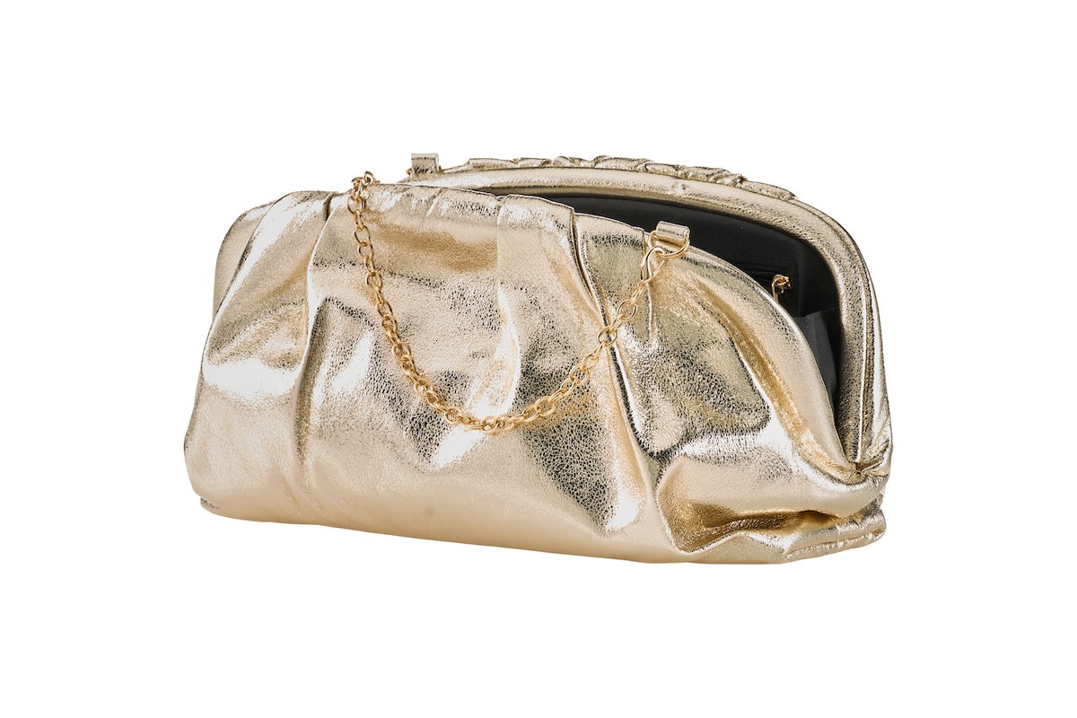 ANNA CECERE POCHETTE PASTICCINO ORO
