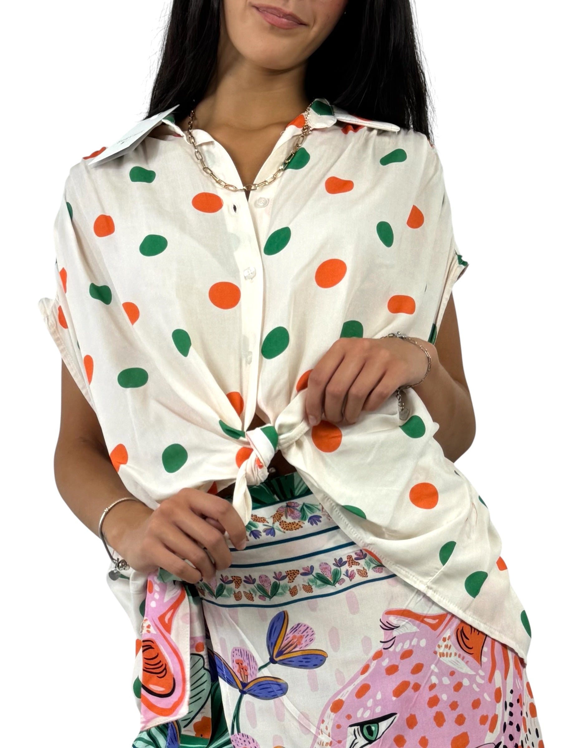 SUSY MIX CAMICIA POIS VERDE