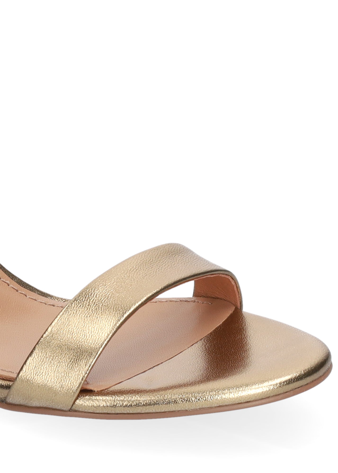 Bibi Lou sandalo donna in pelle laminata platino con fascetta