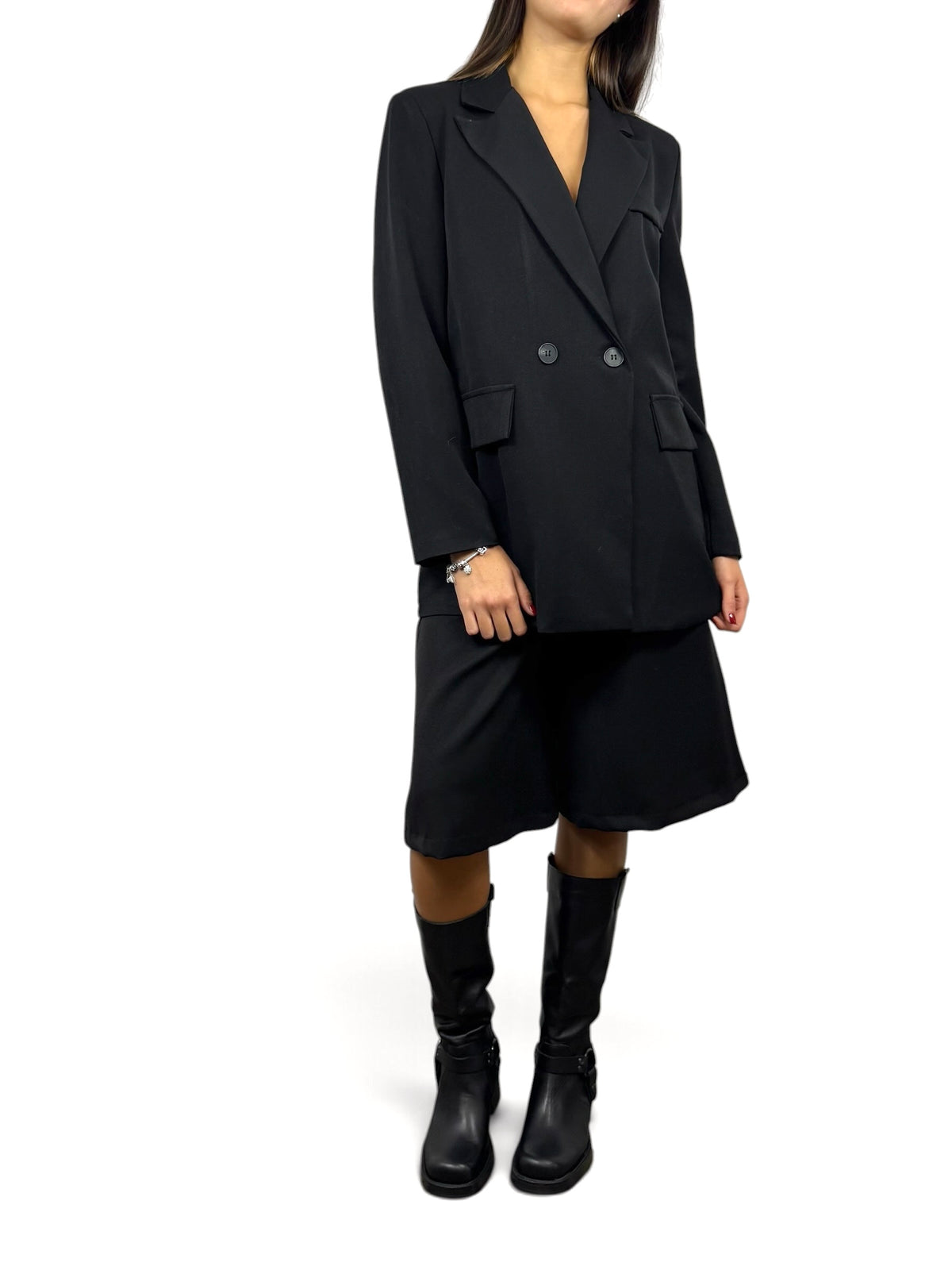 CECILE BLAZER DOPPIO PETTO NERO