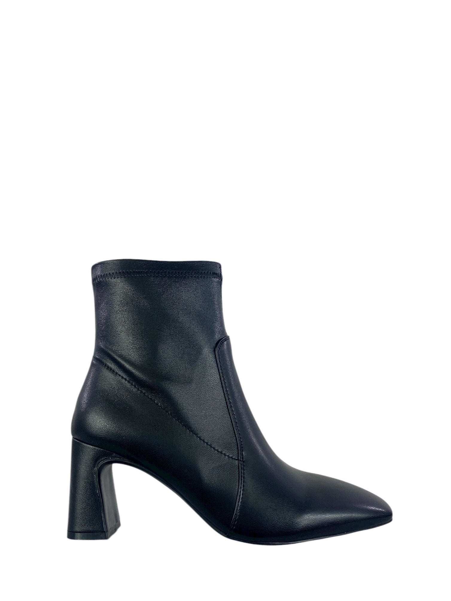 CHICONIC tronchetto di pelle nero