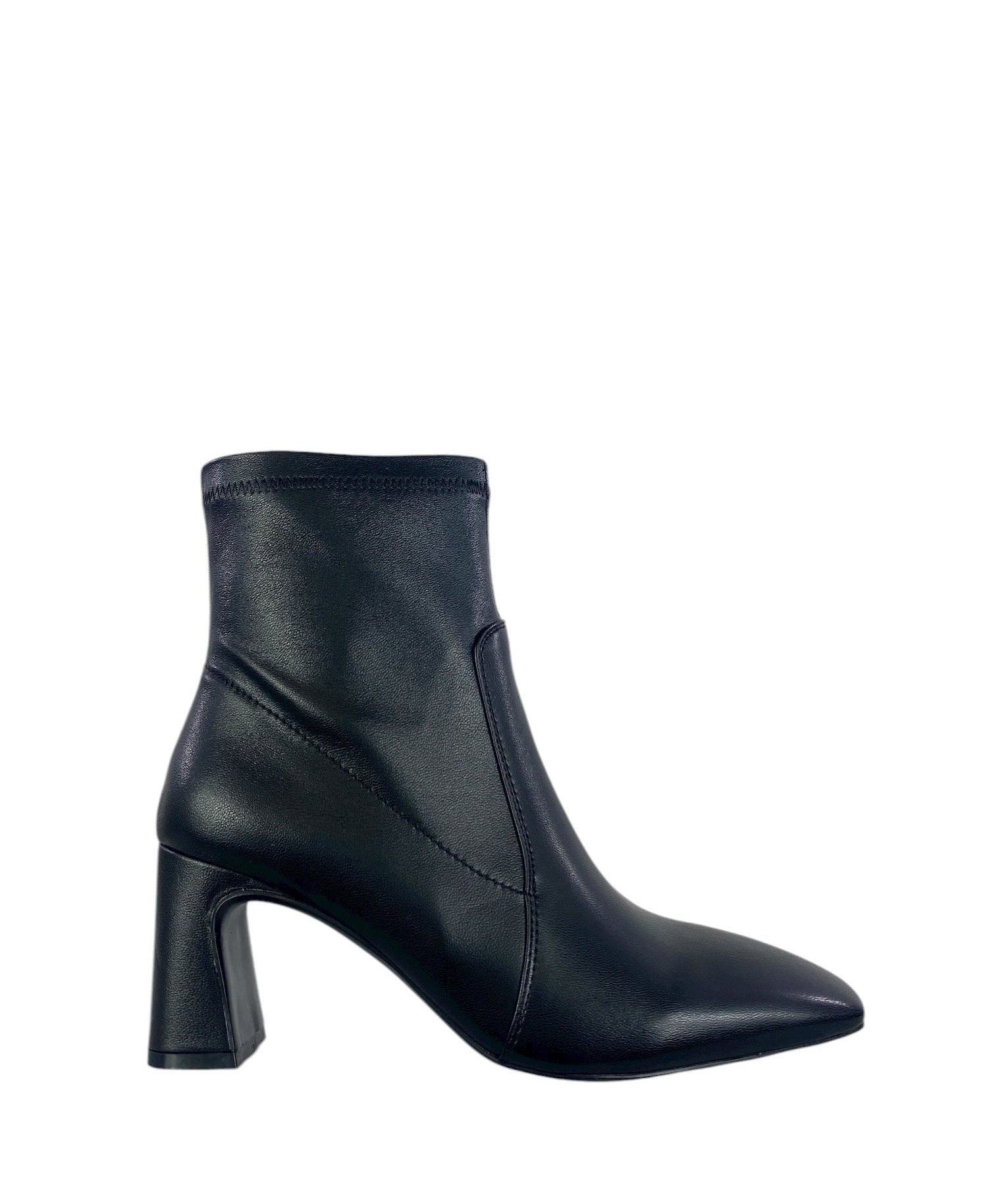 CHICONIC tronchetto di pelle nero