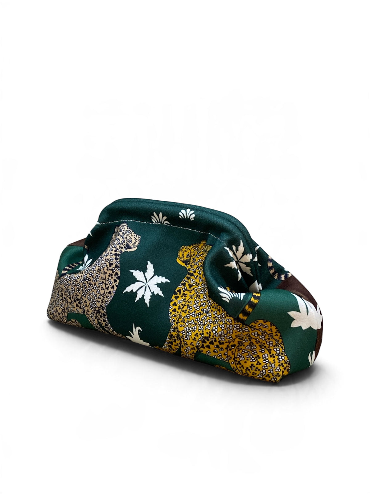CECILE POCHETTE LEOPARD VERDE SCURO