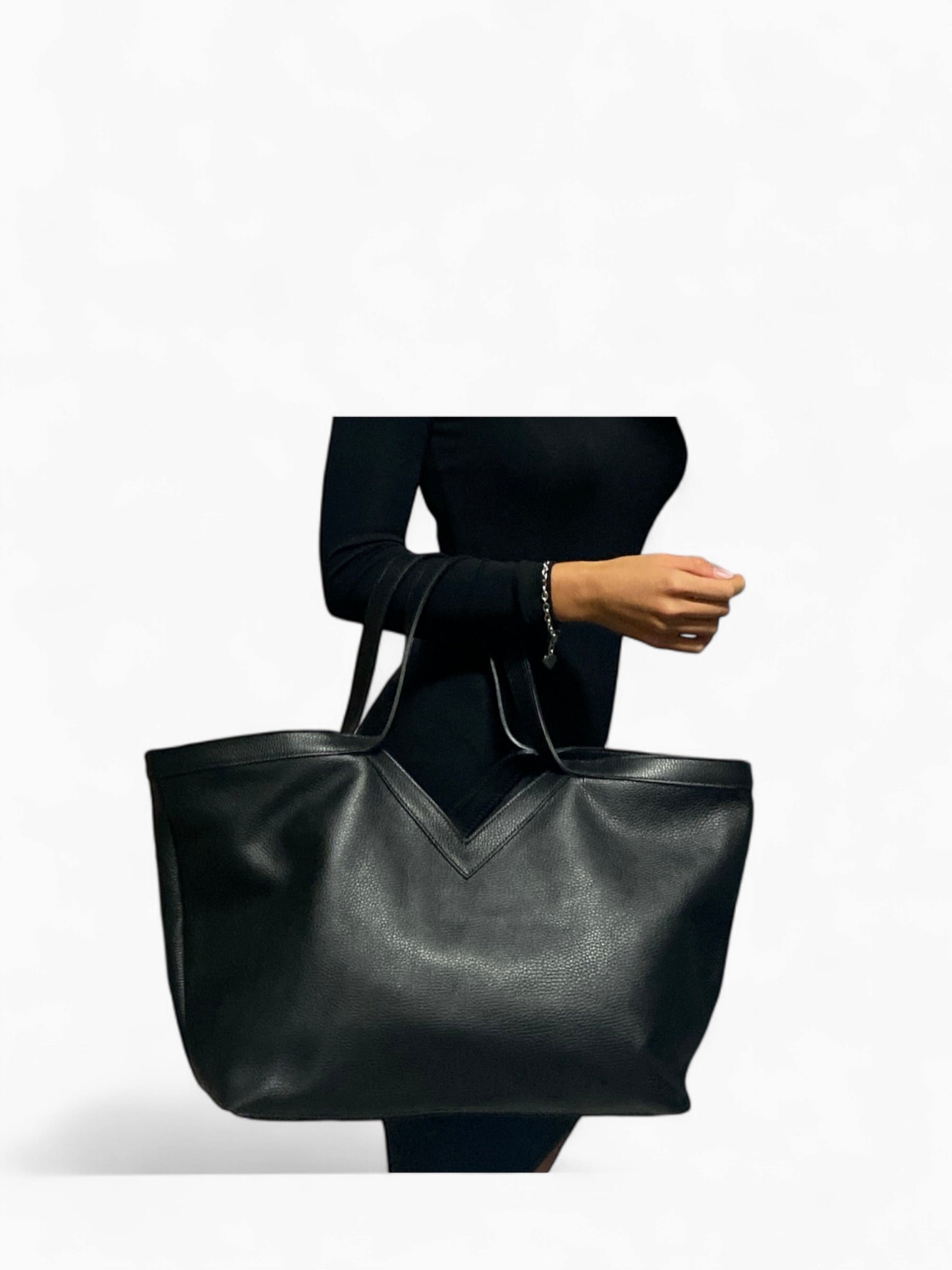 CECILE BORSA IN  PELLE NERA