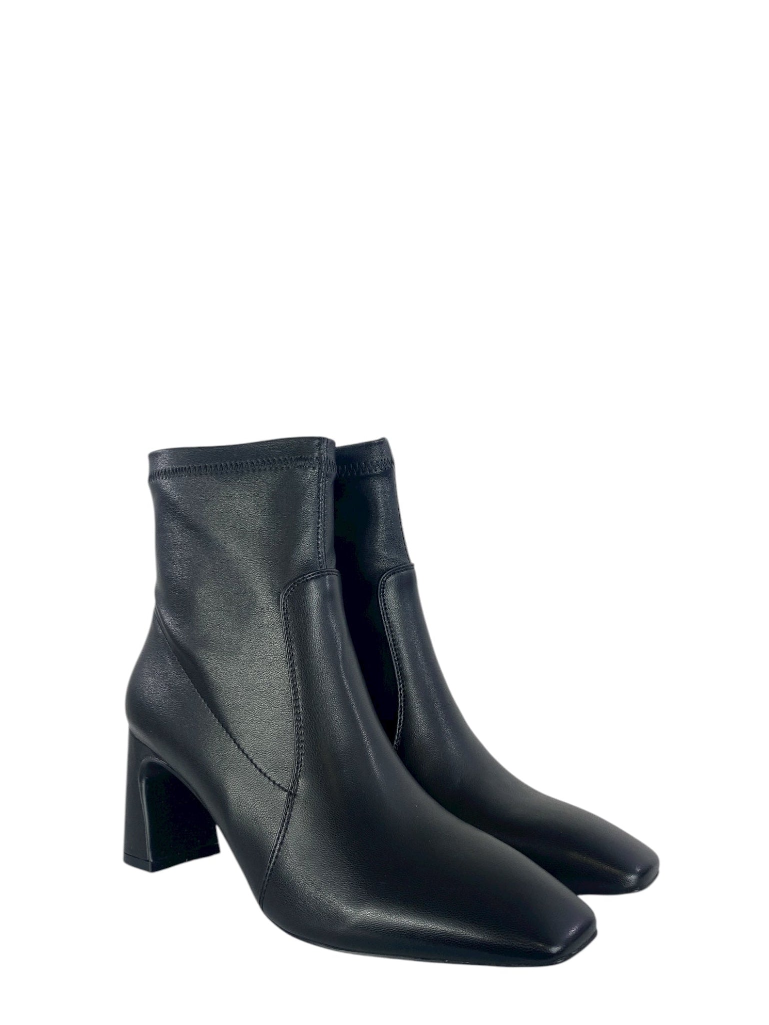 CHICONIC tronchetto di pelle nero