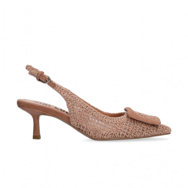 Bibi Lou slingback donna in macrame nude