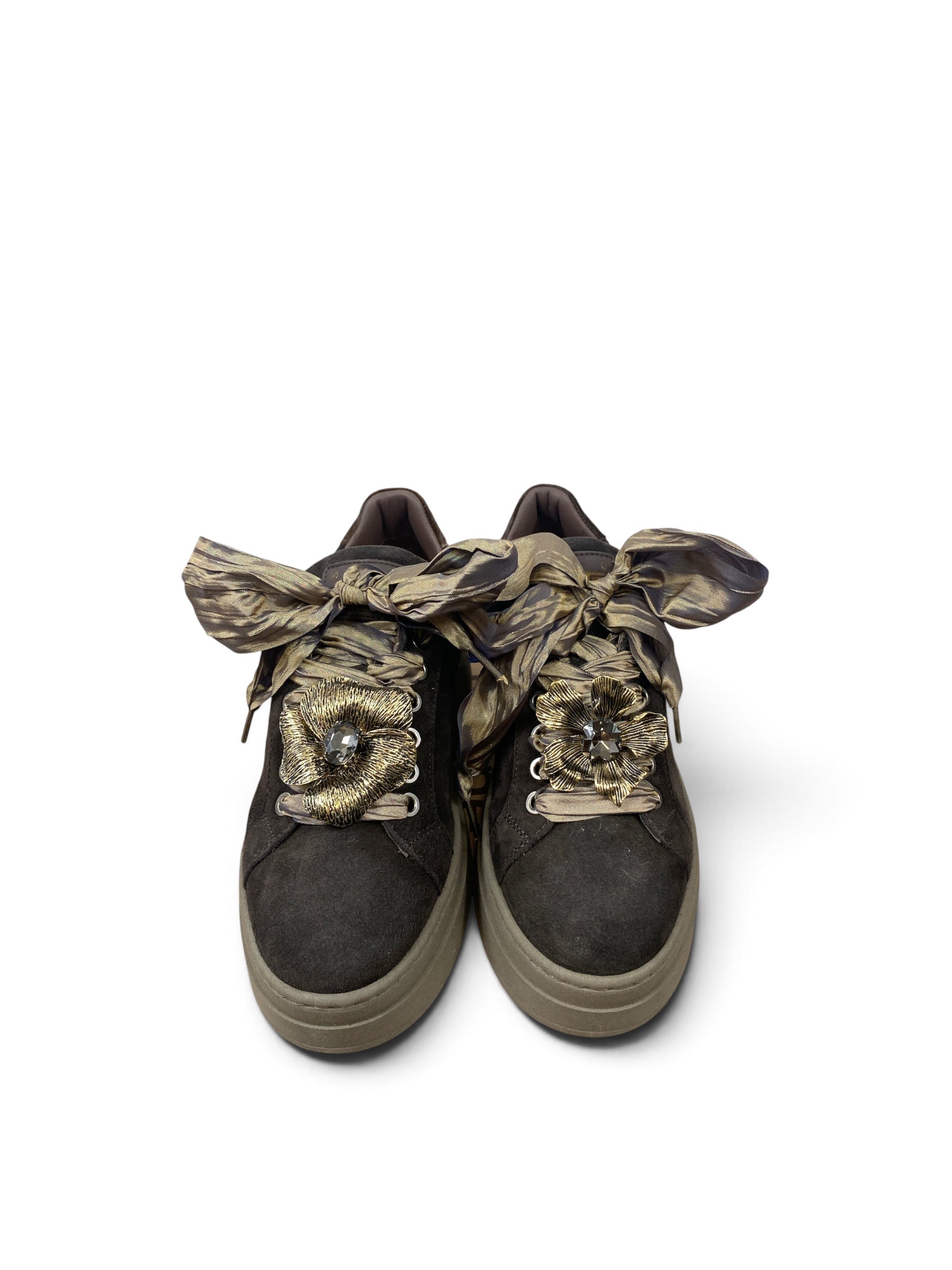 MÉLINÉ SNEAKERS SUEDE TESTA DI MORO