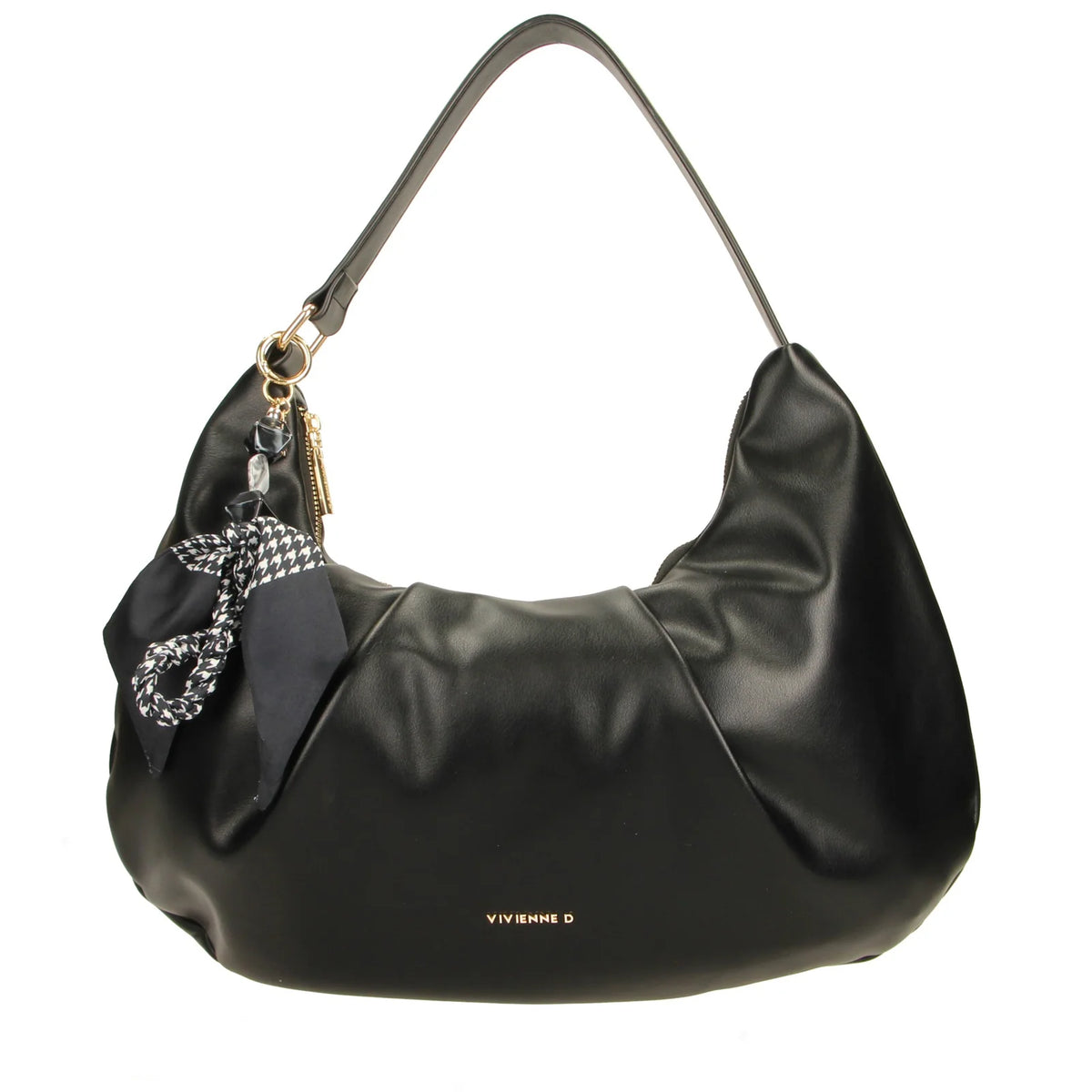 VIVIENNE D HOBO BAG SUSAN BLOOM NERO