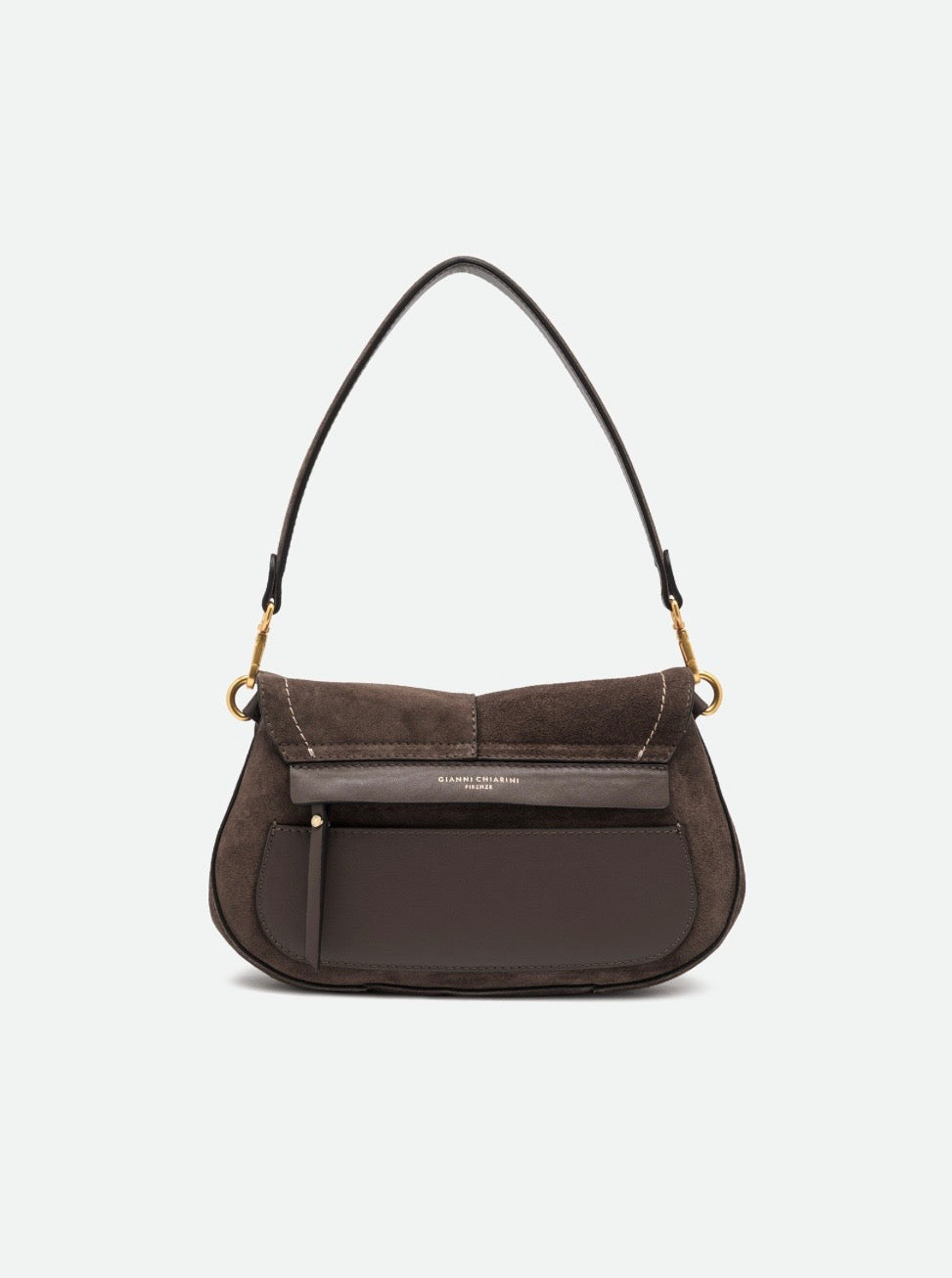 GIANNI CHIARINI BORSA A SPALLA HELENA ROUND MOKA