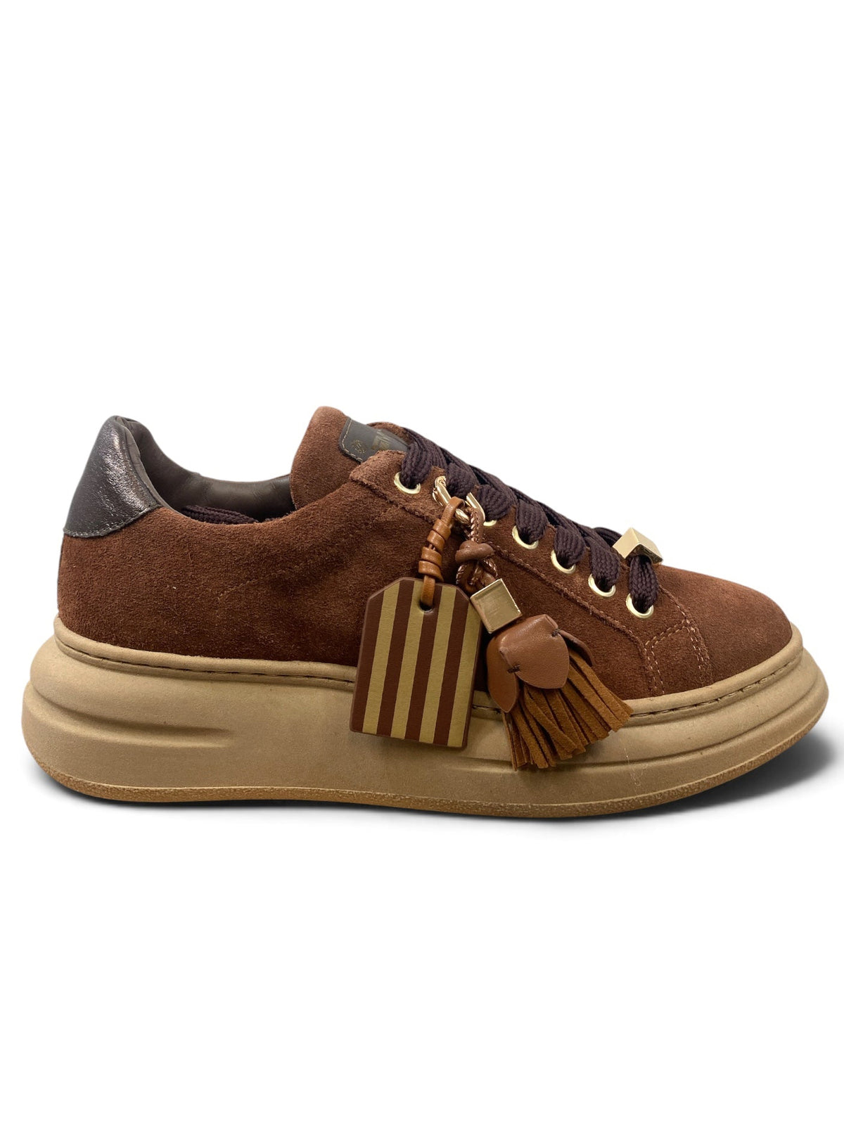MÉLINÉ SNEAKERS DONNA SUEDE NOCCIOLA
