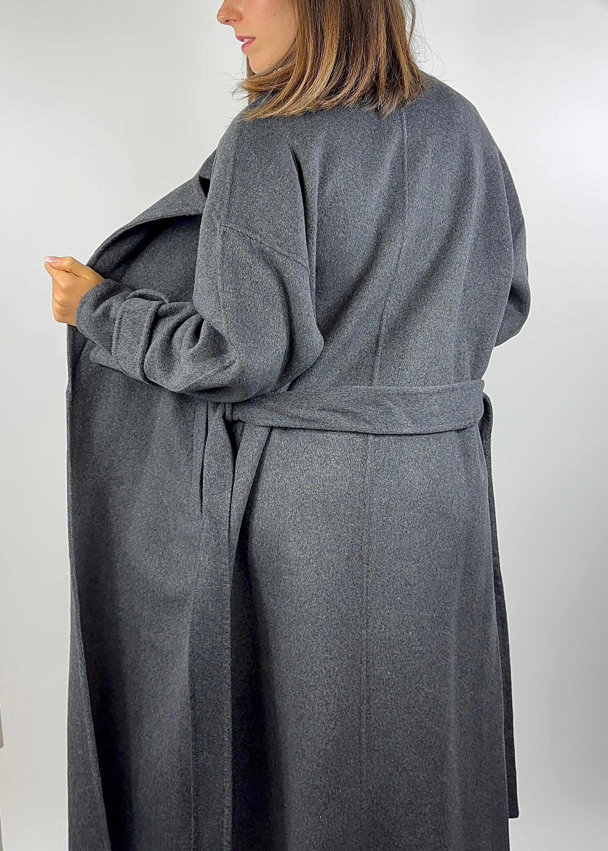 TWO-WAY CAPPOTTO VESTAGLIA ASFALTO