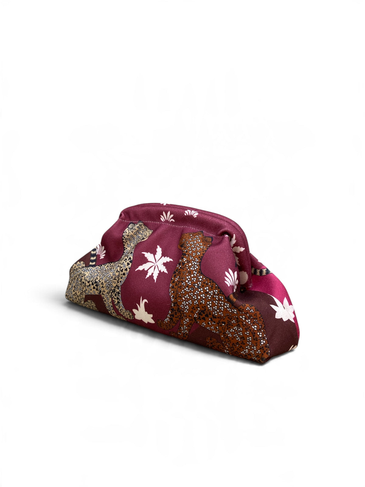 CECILE POCHETTE LEOPARD BORDEAUX