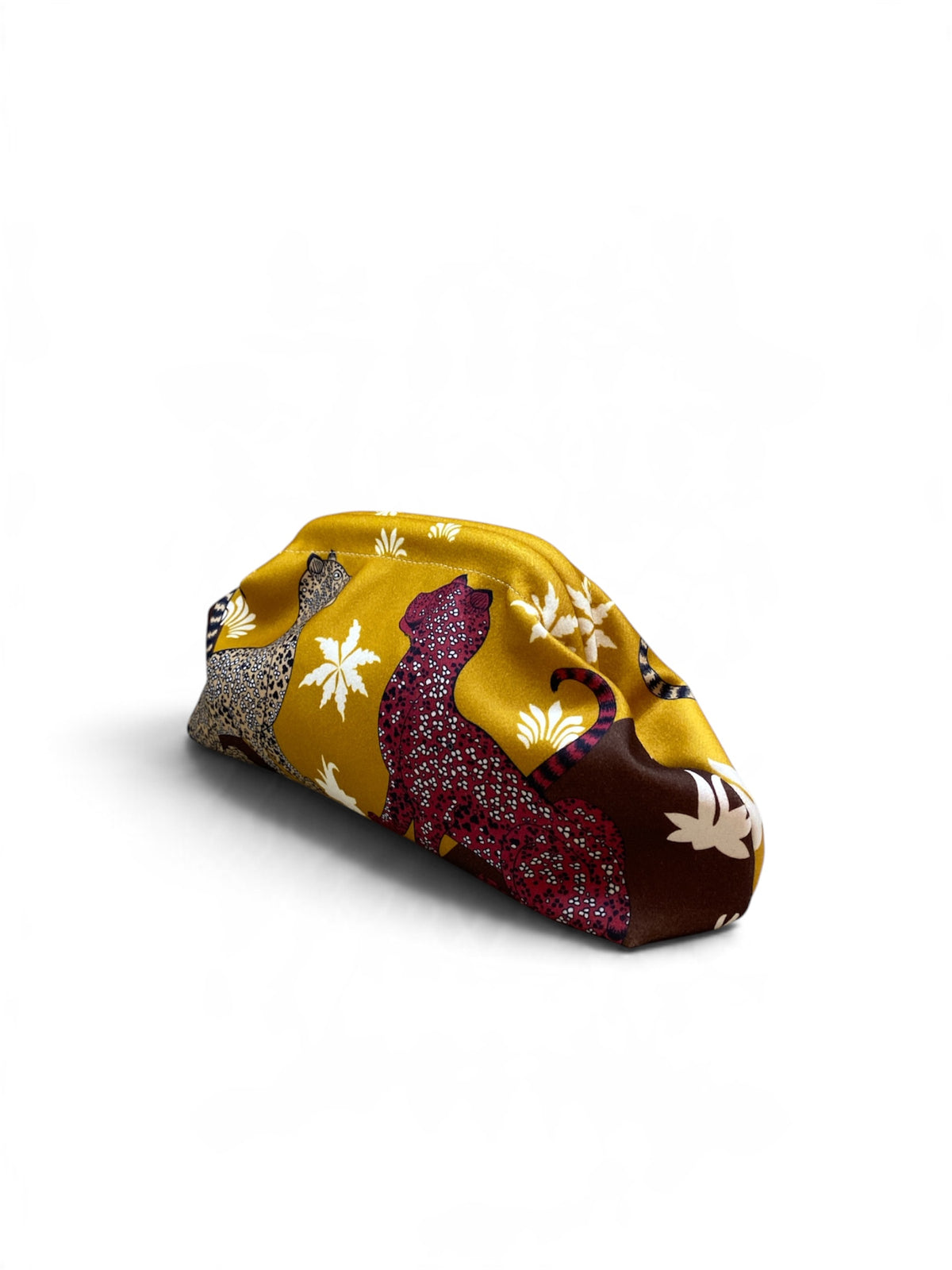 CECILE POCHETTE LEOPARD OCRA MARRONE