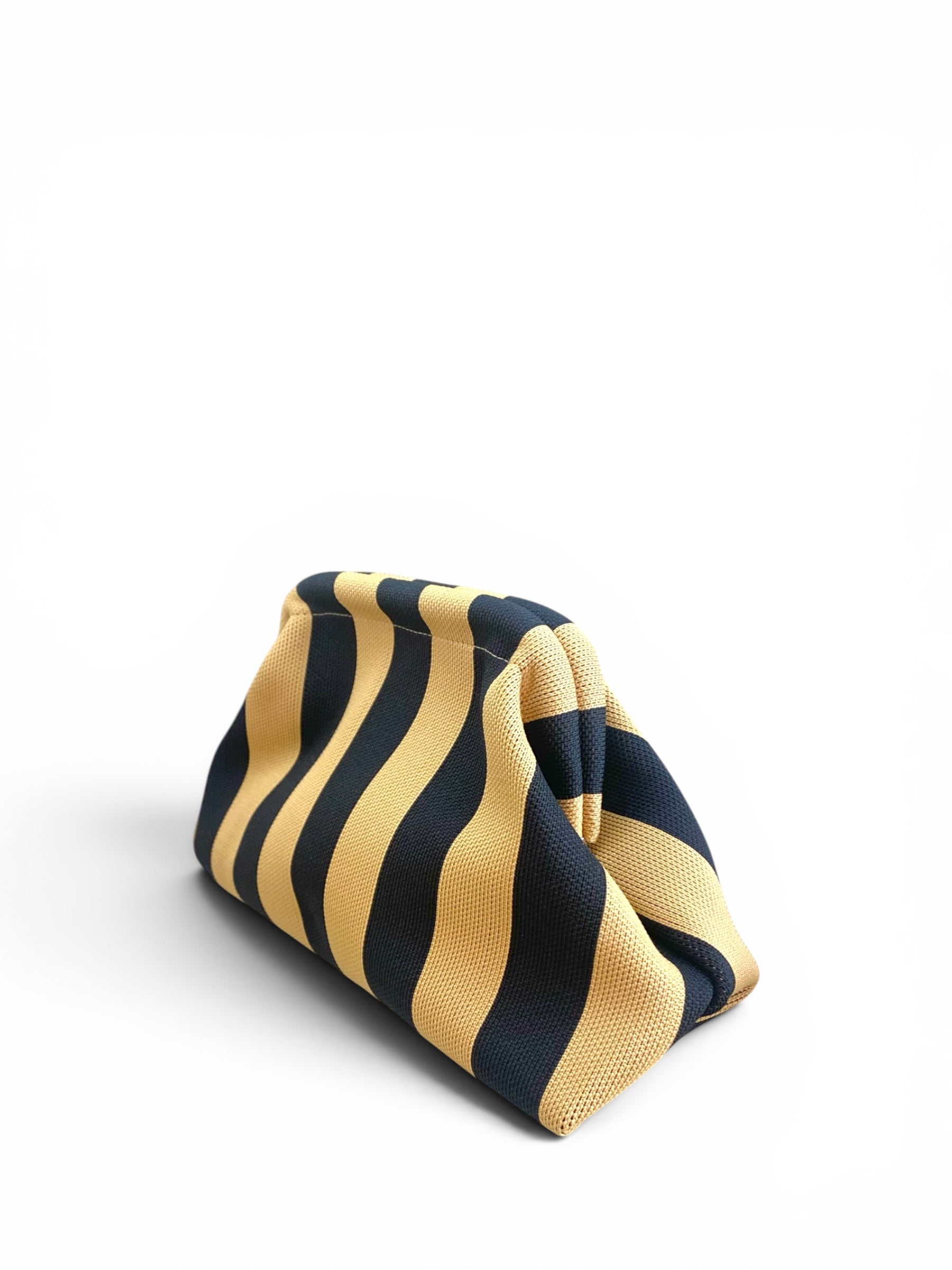 STICKY BESTIE POCHETTE RIGHE CAMEL