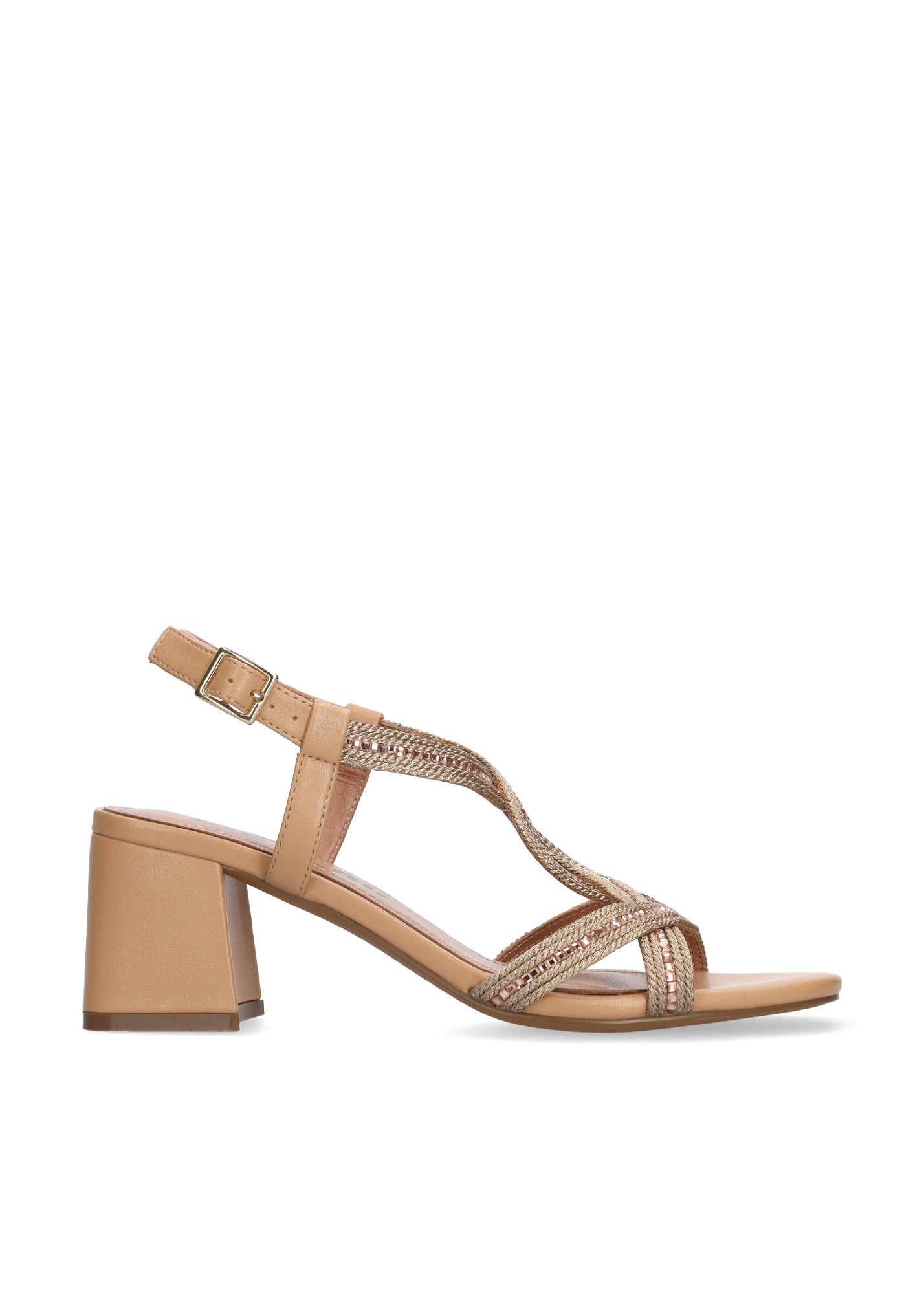 Bibi Lou sandalo donna in corda nude e strass