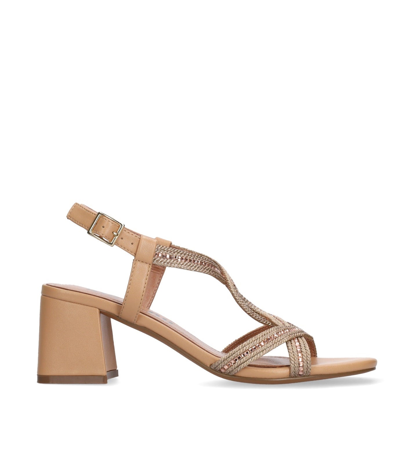 Bibi Lou sandalo donna in corda nude e strass