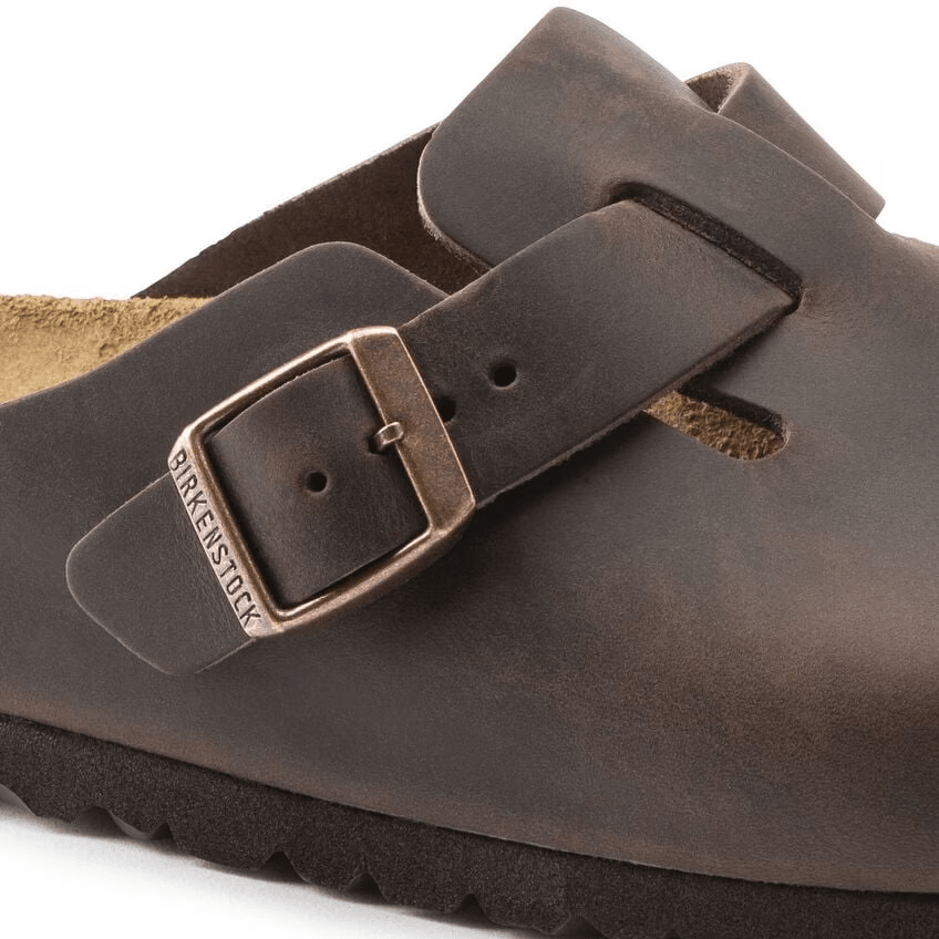 Birkenstock Sabot unisex boston pelle oliata habana